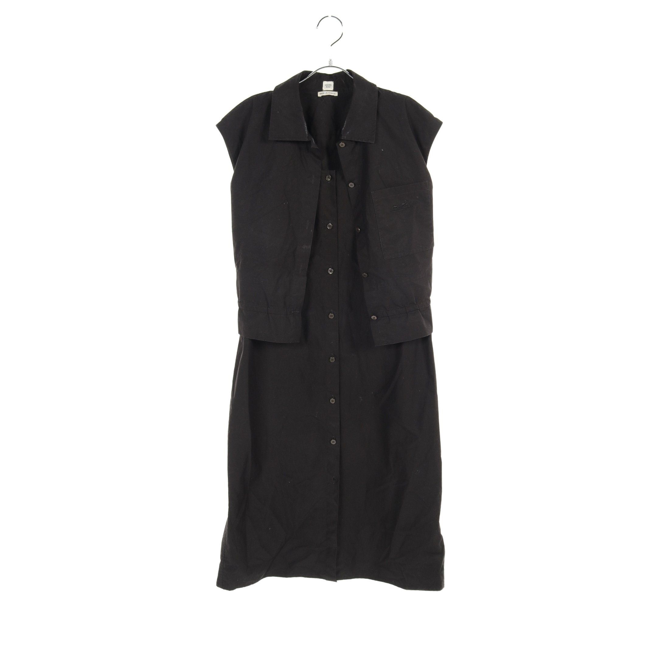 Hermes Hermes Currysh One Piece Cotton Black Size ONE SIZE - 3 Thumbnail