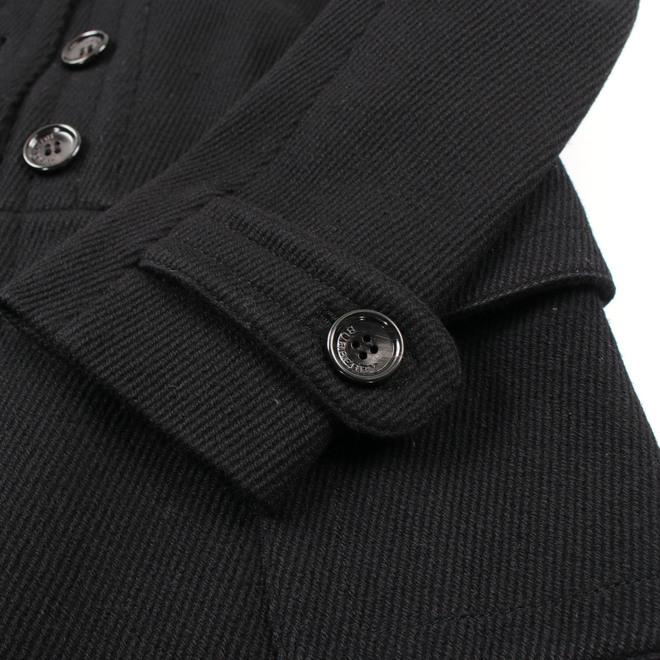 Burberry Burberry Coat Wool Cashmere Black Size ONE SIZE - 7 Thumbnail