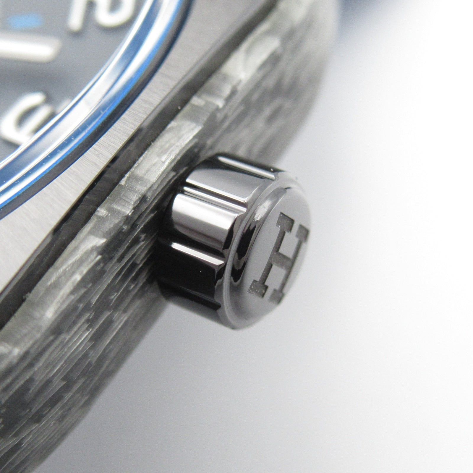 Hermes Hermes H08 Mens Watch Automatic Winding Titanium Rubber Belt Gray Size ONE SIZE - 8 Thumbnail