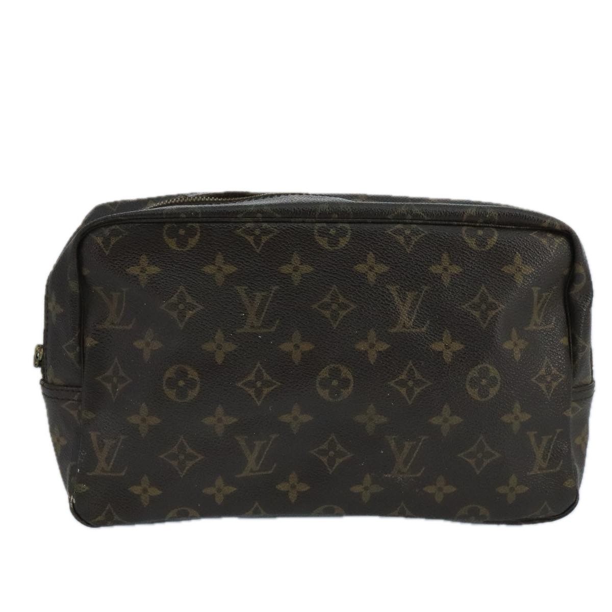 LOUIS VUITTON Monogram Trousse Toilette 28 Clutch Bag M47522 LV