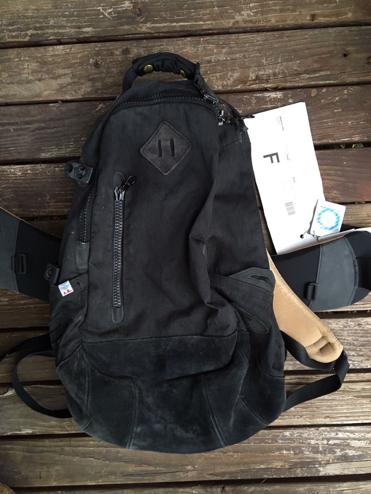 visvim LAMINARIA 25L BACKPCK BLACK