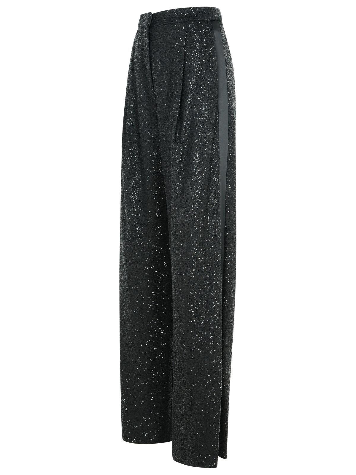 Max Mara MAX MARA 'Navigli' Black Viscose Blend Pants Size 28" / US 6 / IT 42 - 2 Thumbnail