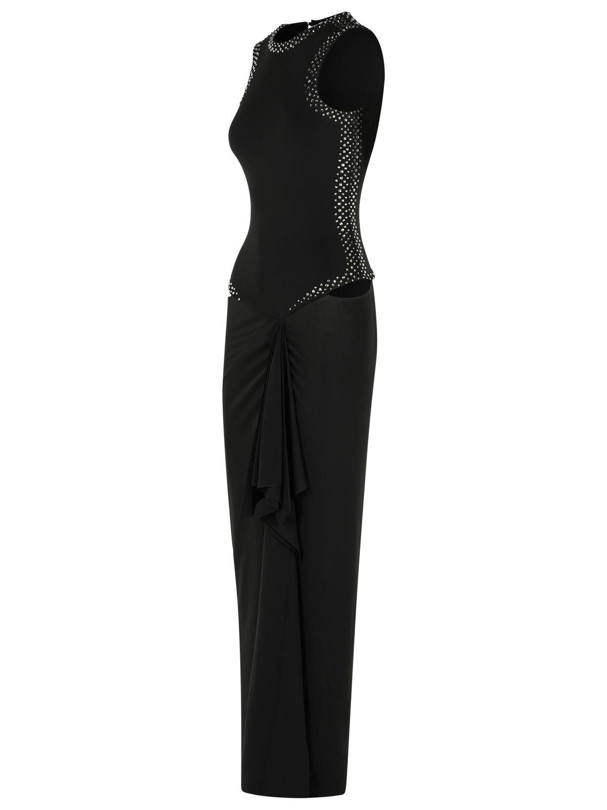 The Attico THE ATTICO Dress In Black Acetate Blend Size M / US 6-8 / IT 42-44 - 2 Thumbnail