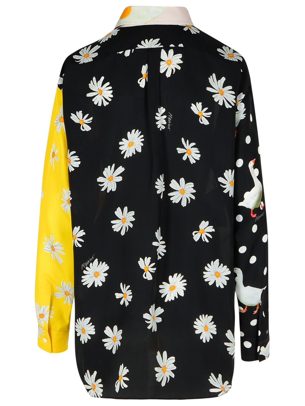 Moschino MOSCHINO 'Patchwork' Multicolor Silk Shirt Size XS / US 0-2 / IT 36-38 - 3 Thumbnail