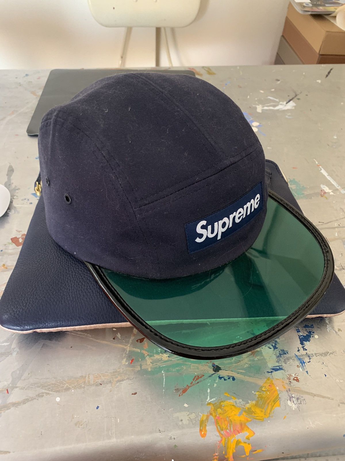 Supreme 5 shop panel translucent visor