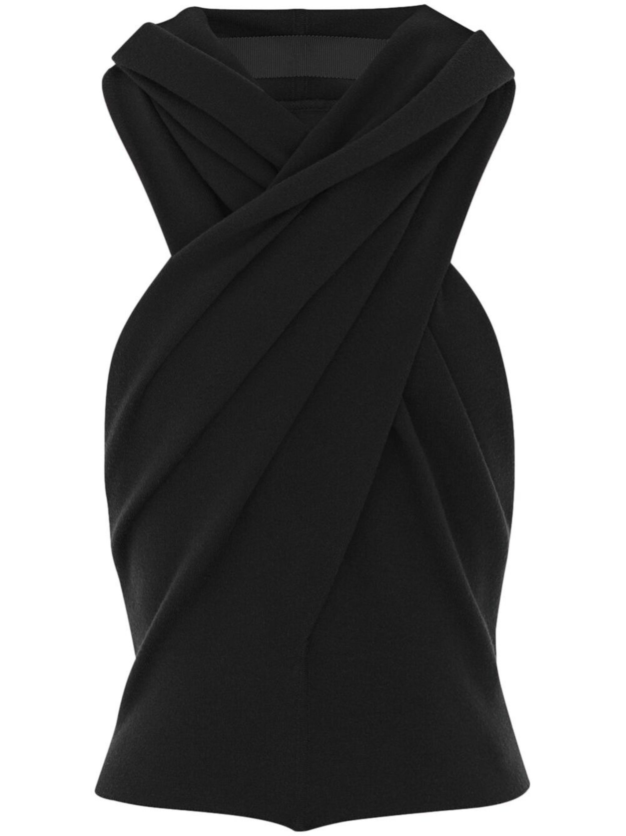 Saint Laurent Paris hooded top in wool black Size XS / US 0-2 / IT 36-38 - 4 Thumbnail