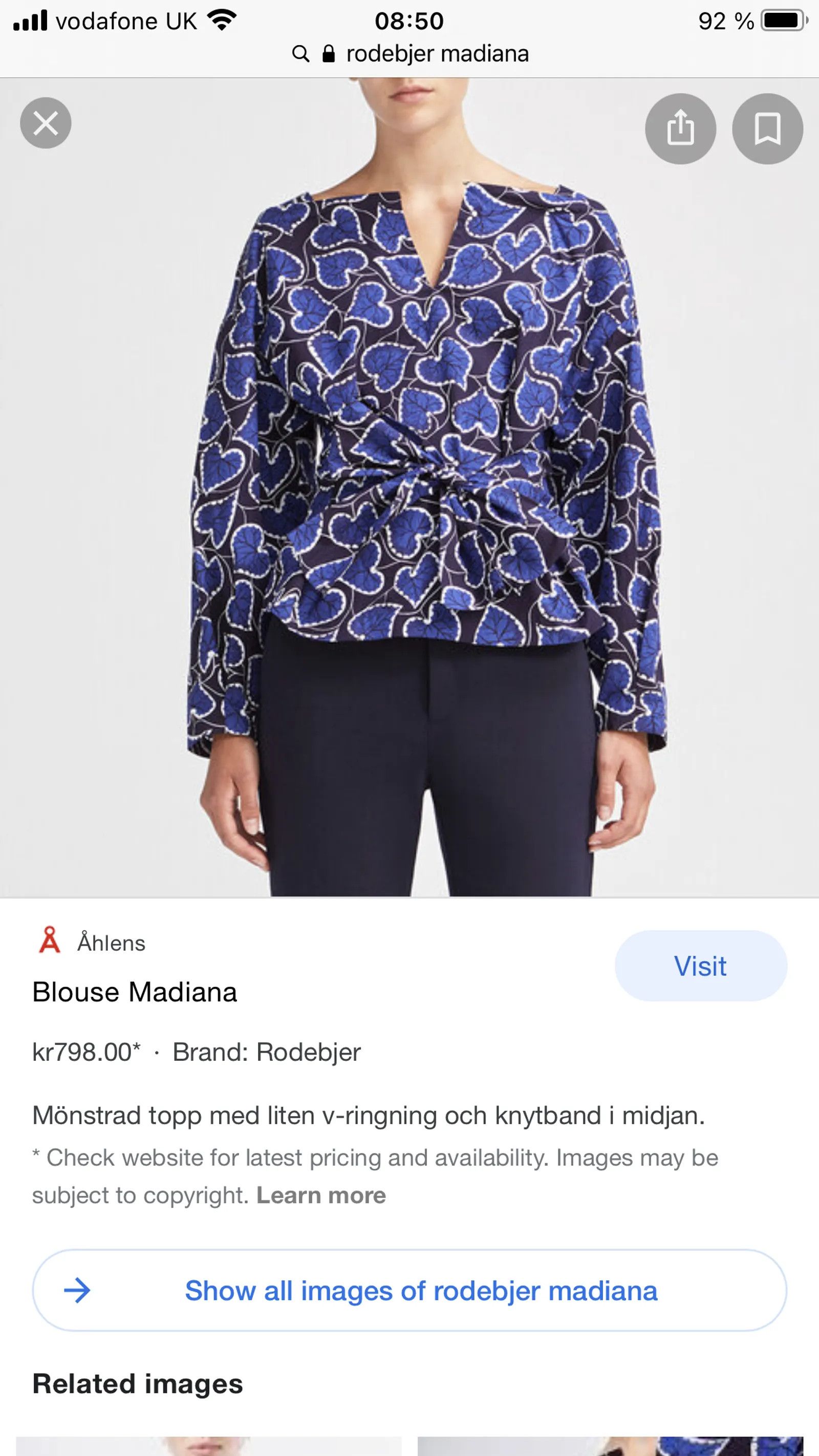 Rodebjer Rodebjer Madiana Blouse Size XS / US 0-2 / IT 36-38 - 4 Thumbnail