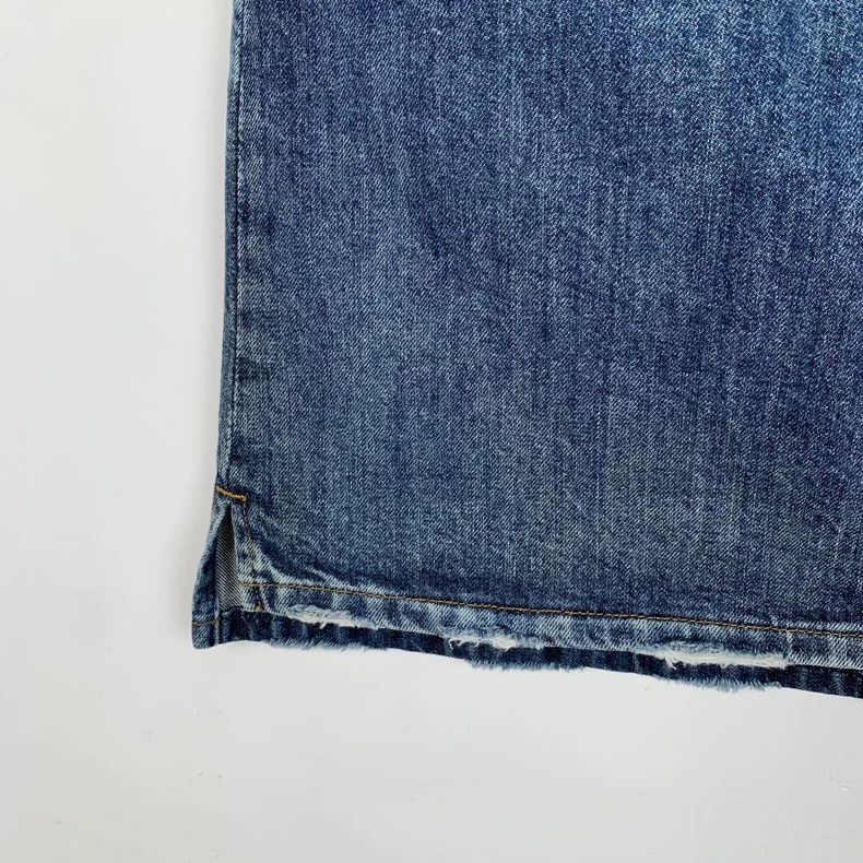Miu Miu MiuMiu blue pocket crystal embellished cotton leisure denim half-skirt Size US 33 - 4 Thumbnail