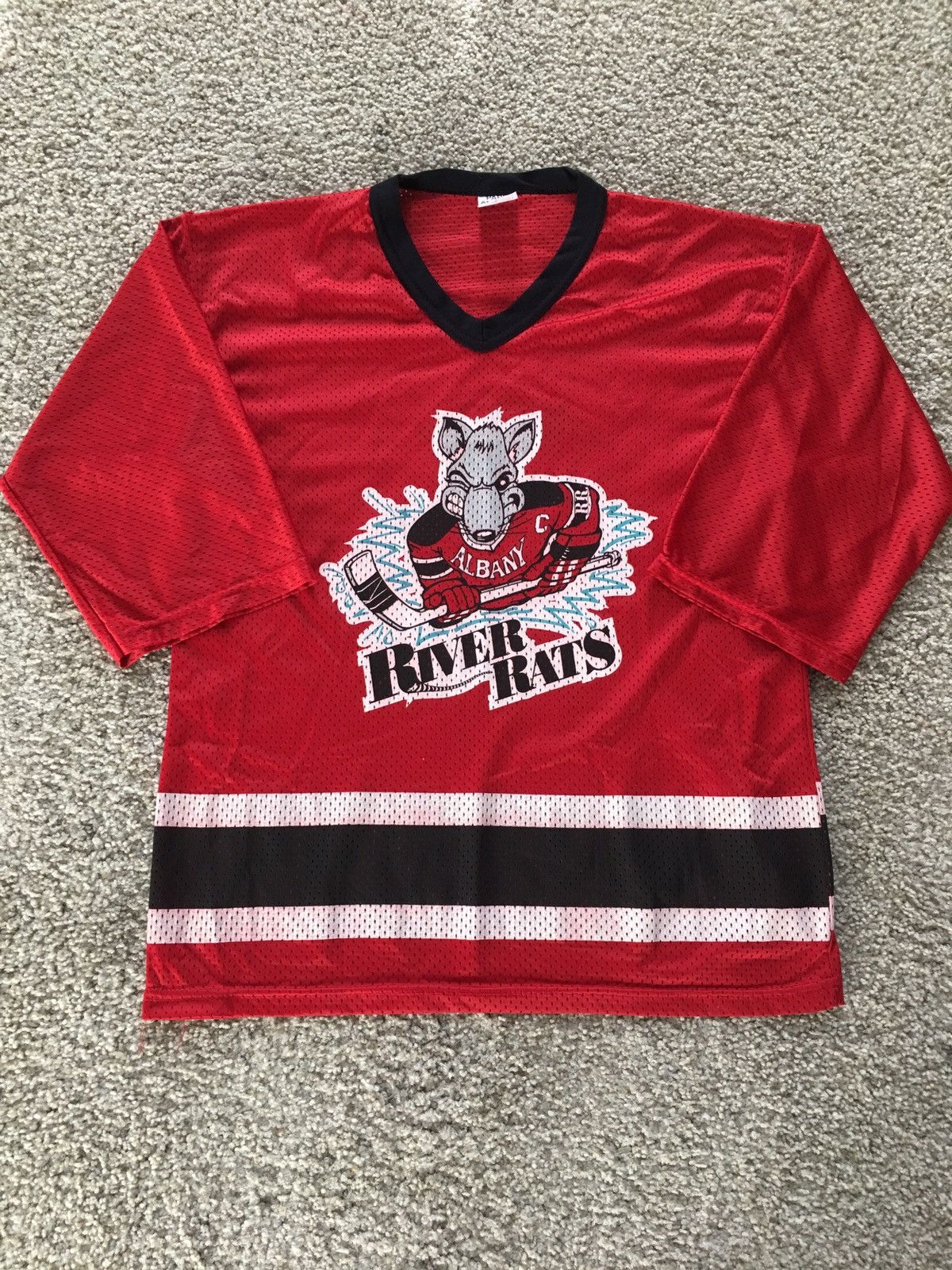 Vintage Albany River Rats Hockey Jersey Grailed