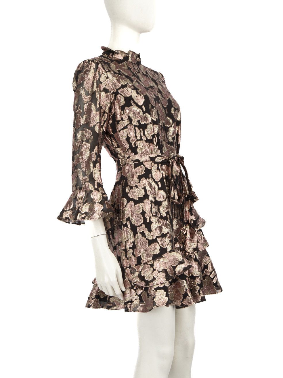 Other Metallic Abstract Patterned Dress Size M / US 6-8 / IT 42-44 - 2 Thumbnail