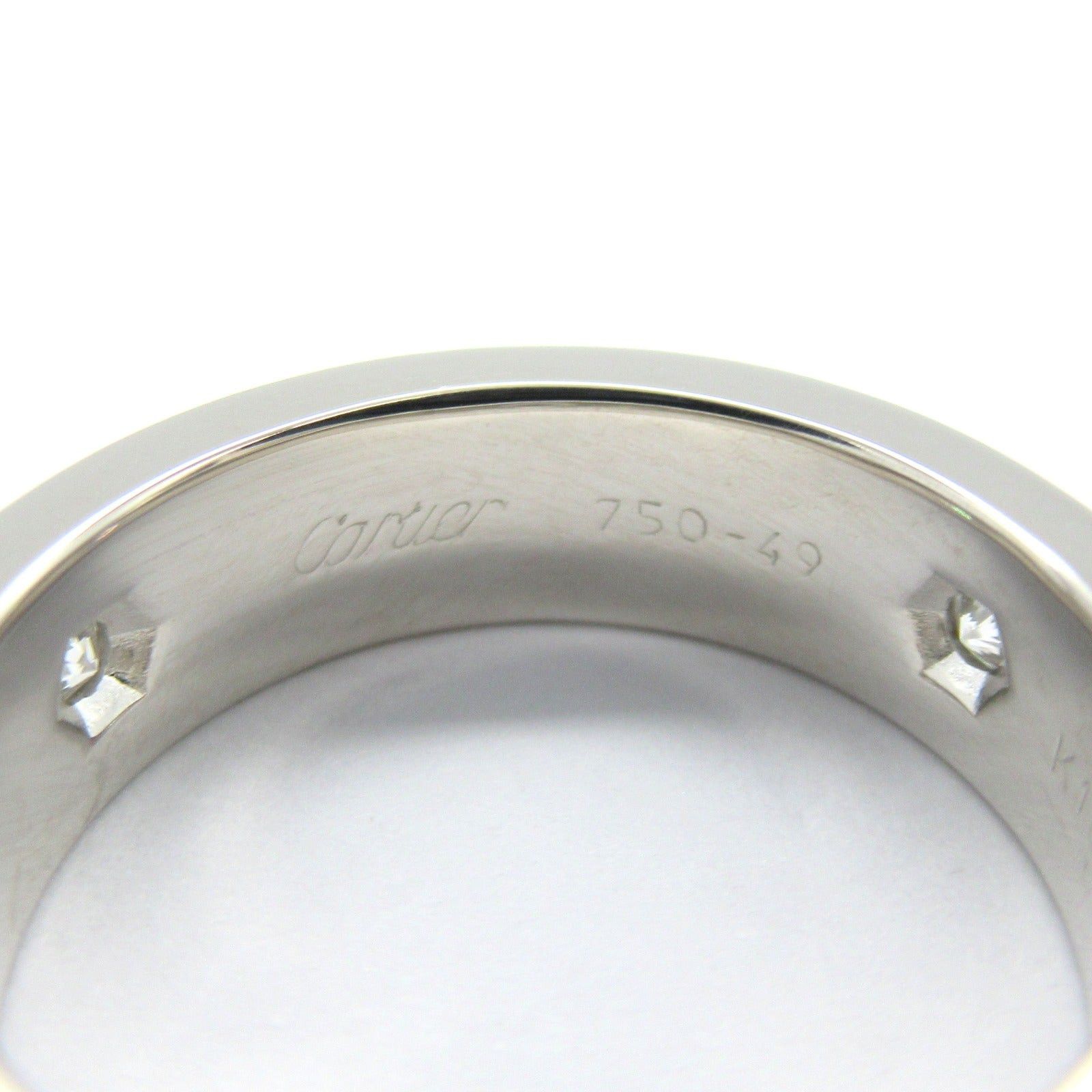 Cartier Cartier Love Ring 3P Diamond K18Wg (White Gold) Clear Size ONE SIZE - 4 Thumbnail