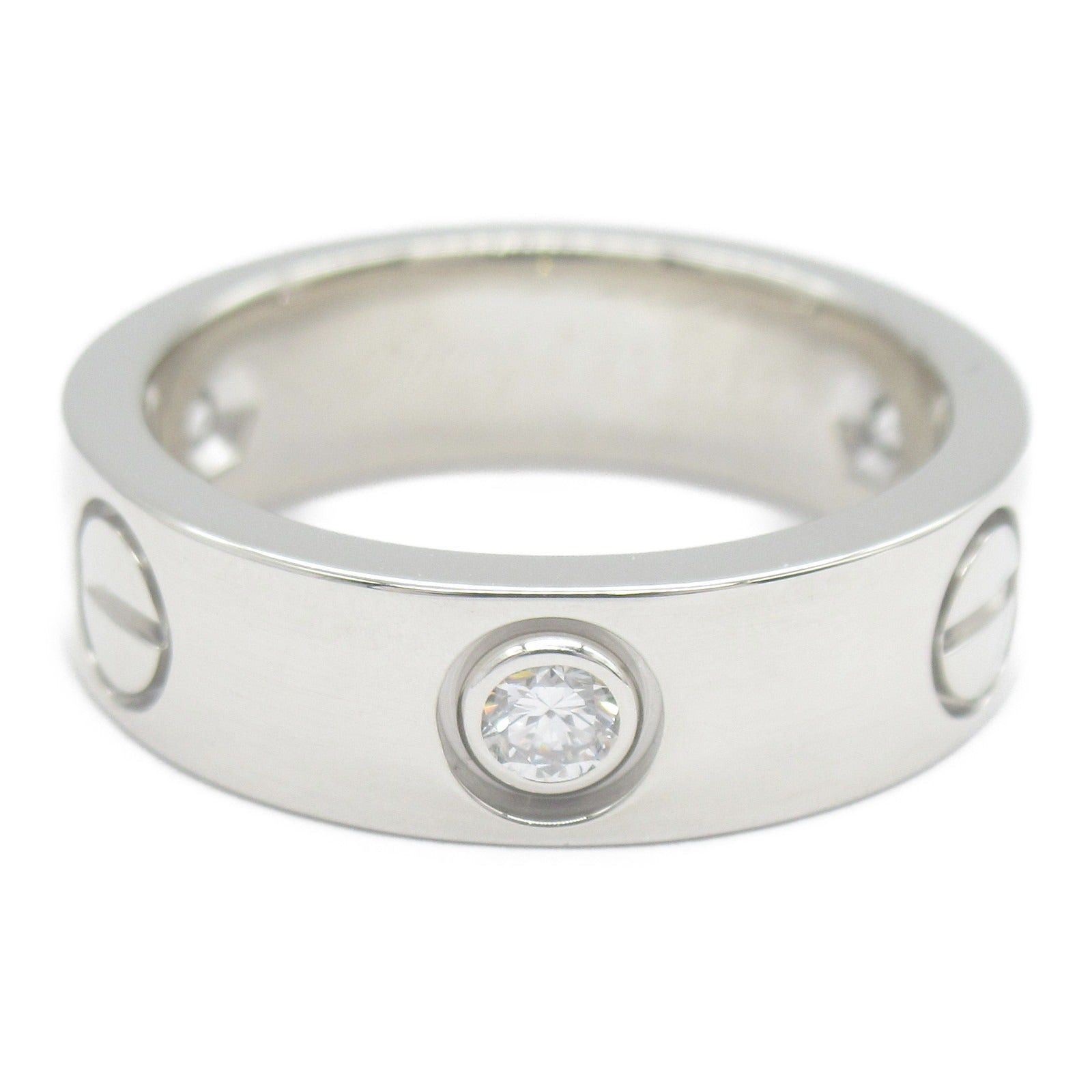 Cartier Cartier Love Ring 3P Diamond K18Wg (White Gold) Clear Size ONE SIZE - 2 Thumbnail