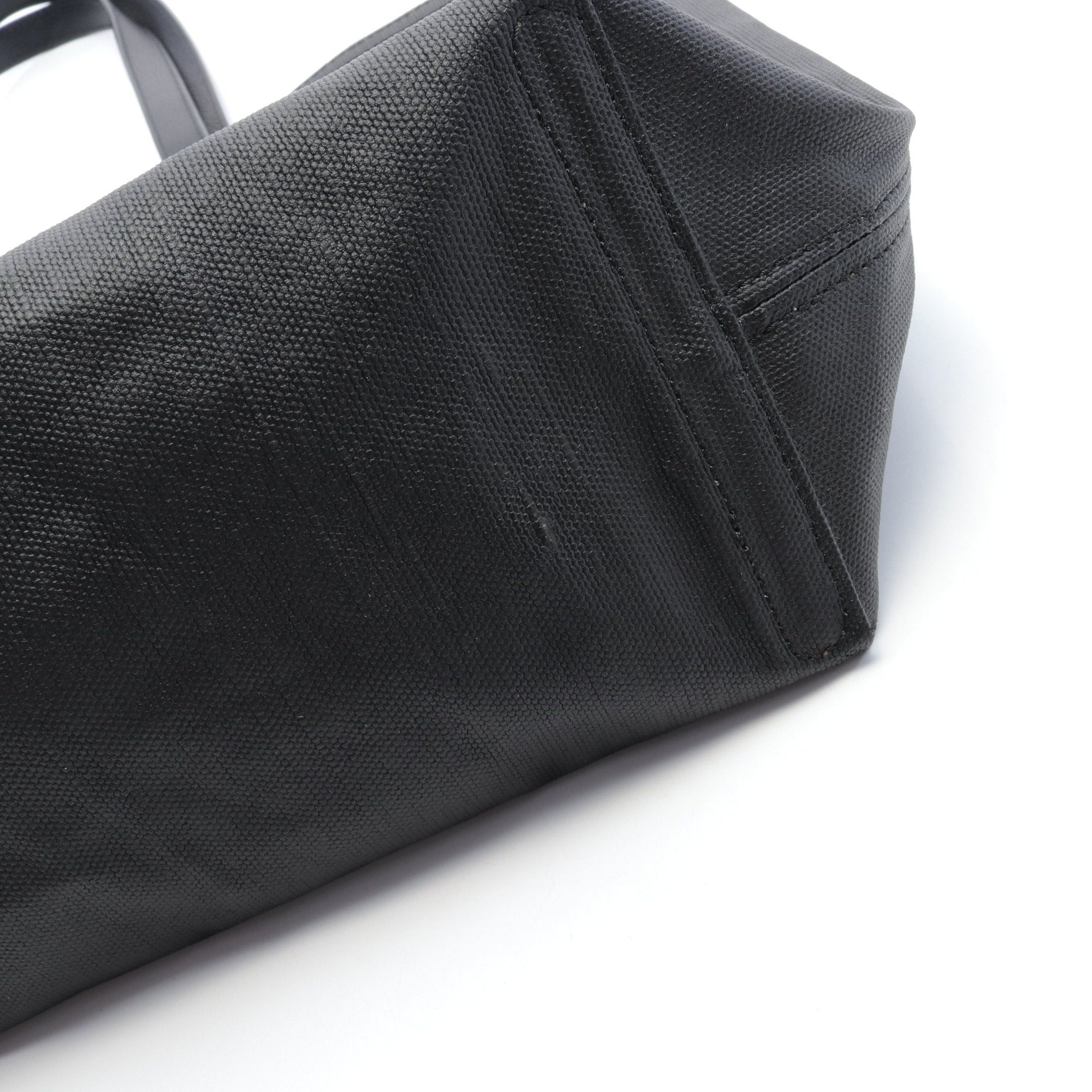 Burberry Burberry Large Doodle Shoulder Bag Tote Check Canvas Leather Black Beige Multicolor Reversible Size ONE SIZE - 6 Thumbnail