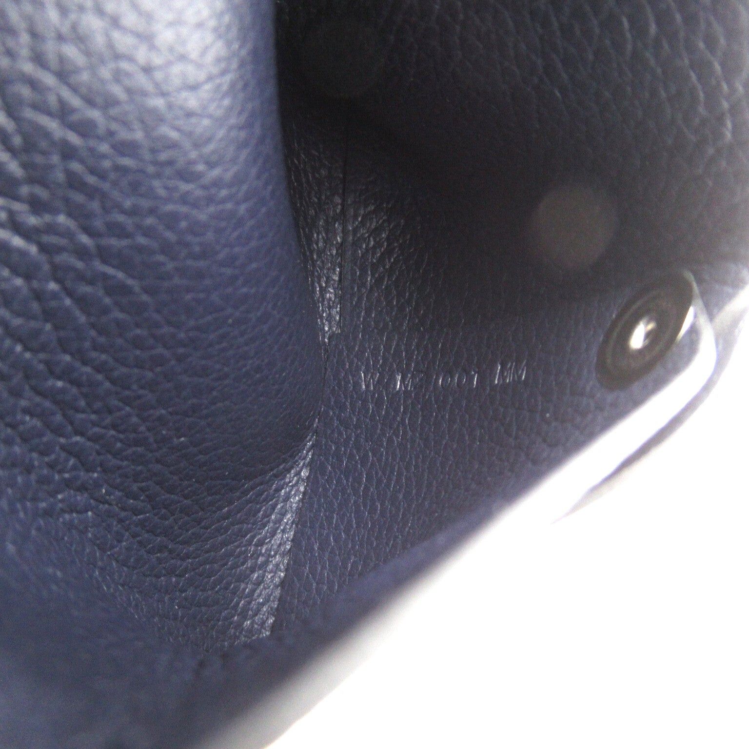 Hermes Hermes Bastia Coin Purse Leather Evercolor Navy Blue Indigo Silver Hardware Double Engraved Size ONE SIZE - 7 Thumbnail