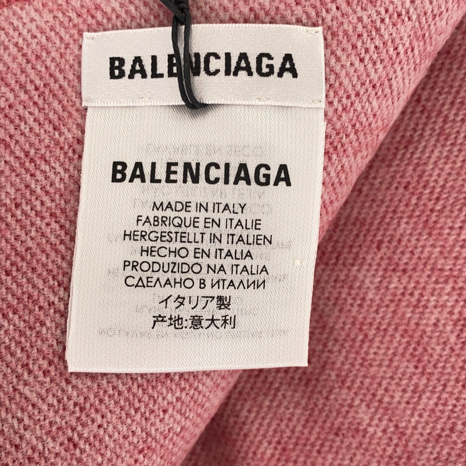 Balenciaga Balenciaga Scarf Wool Red Size ONE SIZE - 4 Thumbnail