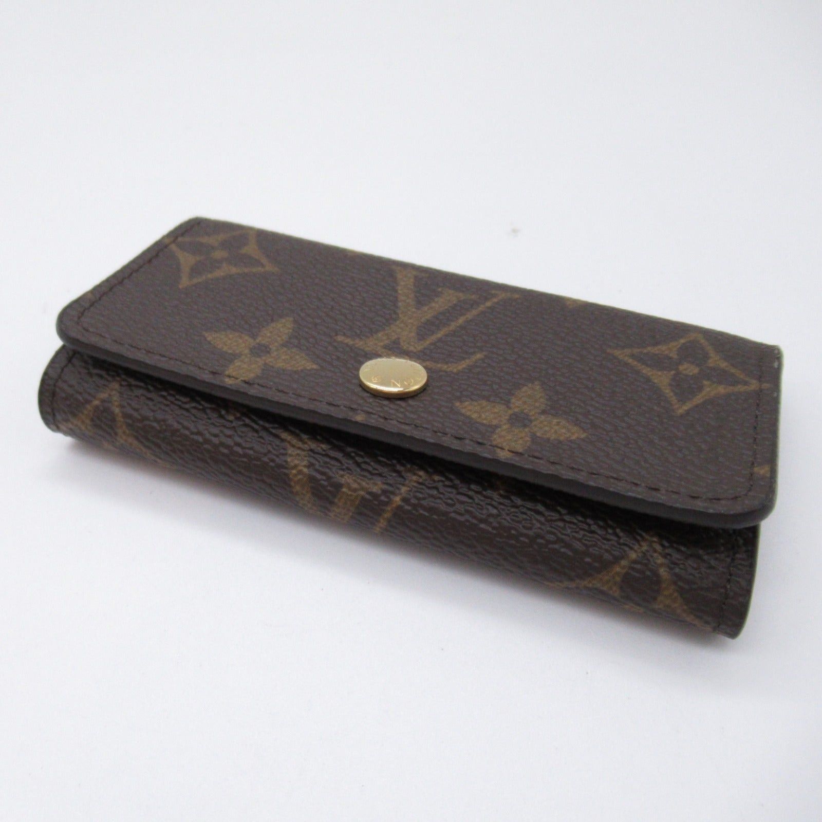 Louis Vuitton Louis Vuitton Multicle 4 Key Case Coated Canvas Monogram Brown Size ONE SIZE - 5 Thumbnail