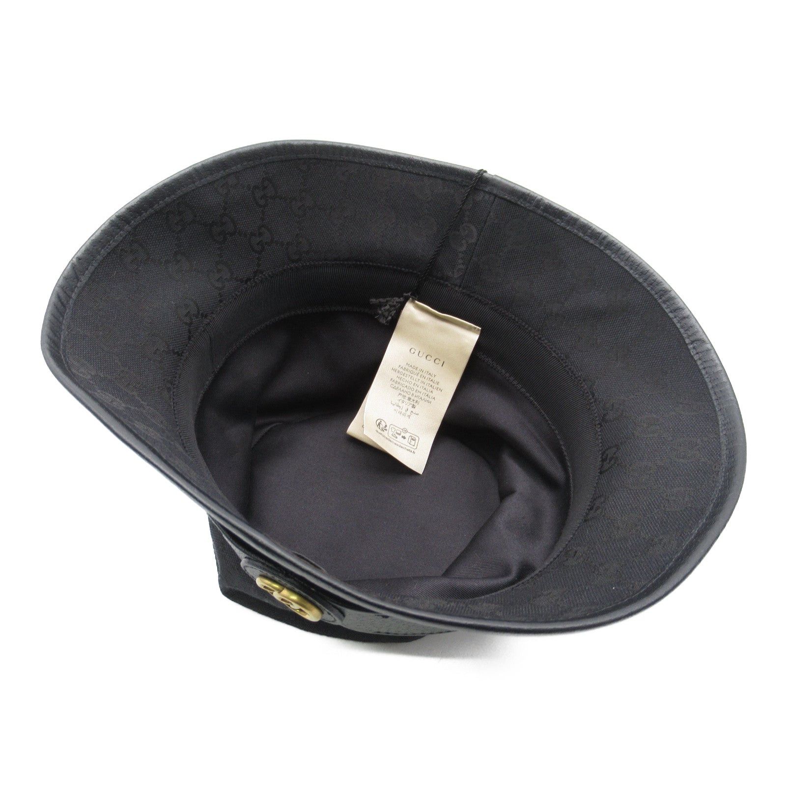 Gucci Gucci Hat Gg Canvas Black Size ONE SIZE - 4 Thumbnail