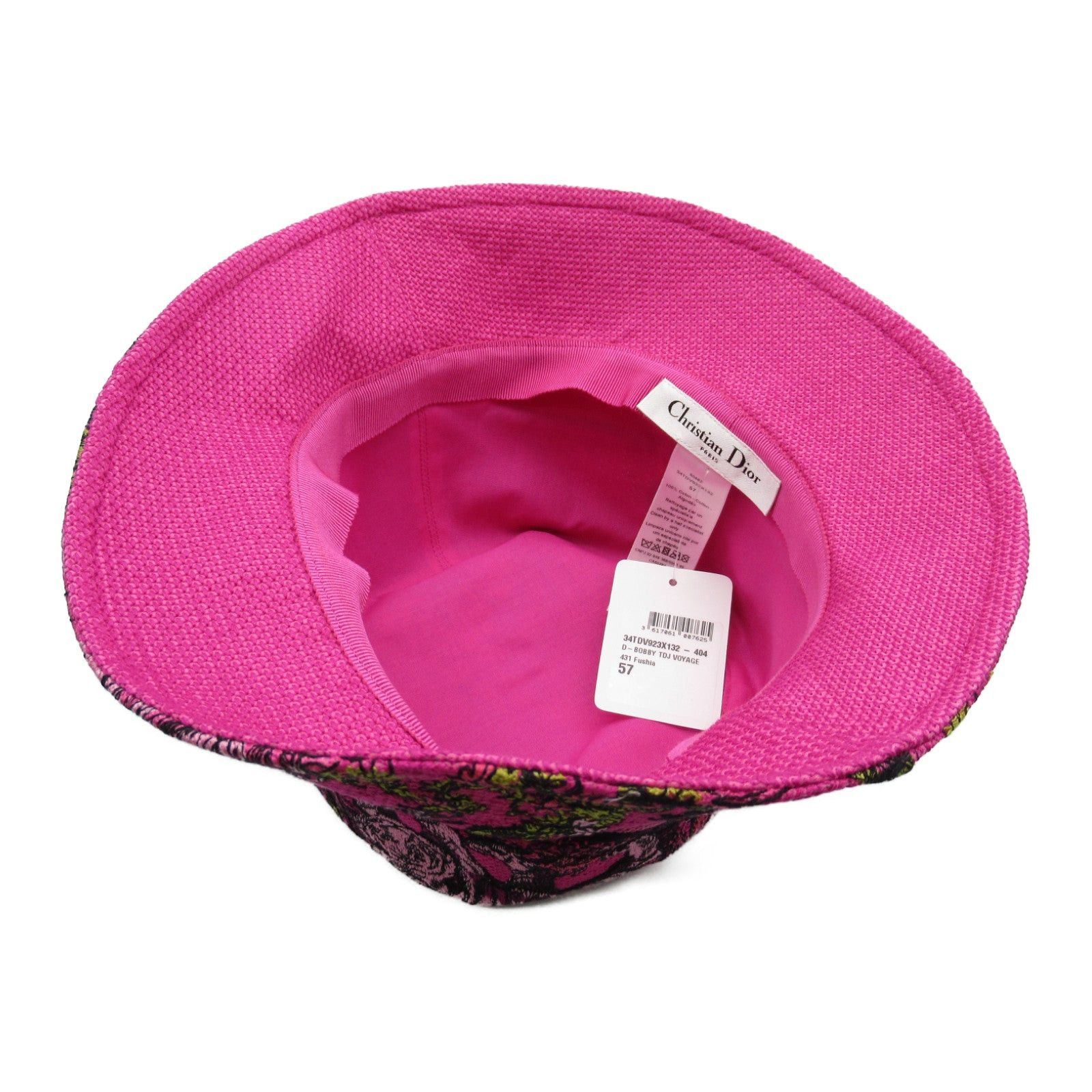 Dior Dior Bucket Hat Cotton Pink Size ONE SIZE - 4 Thumbnail