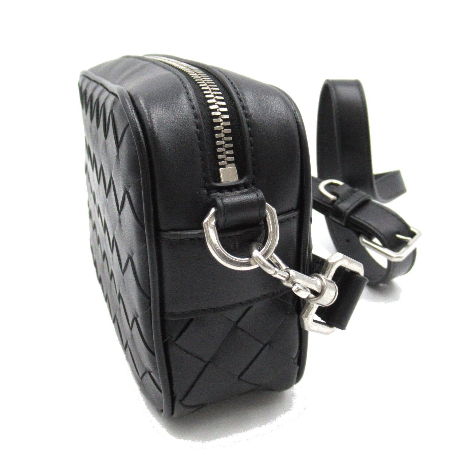 Bottega Veneta Bottega Veneta Mini Intrecciato Camera Bag Shoulder Calfskin (Cowhide) Black Size ONE SIZE - 3 Thumbnail