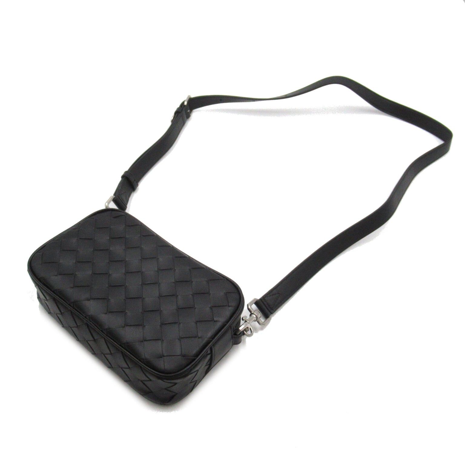 Bottega Veneta Bottega Veneta Mini Intrecciato Camera Bag Shoulder Calfskin (Cowhide) Black Size ONE SIZE - 5 Thumbnail