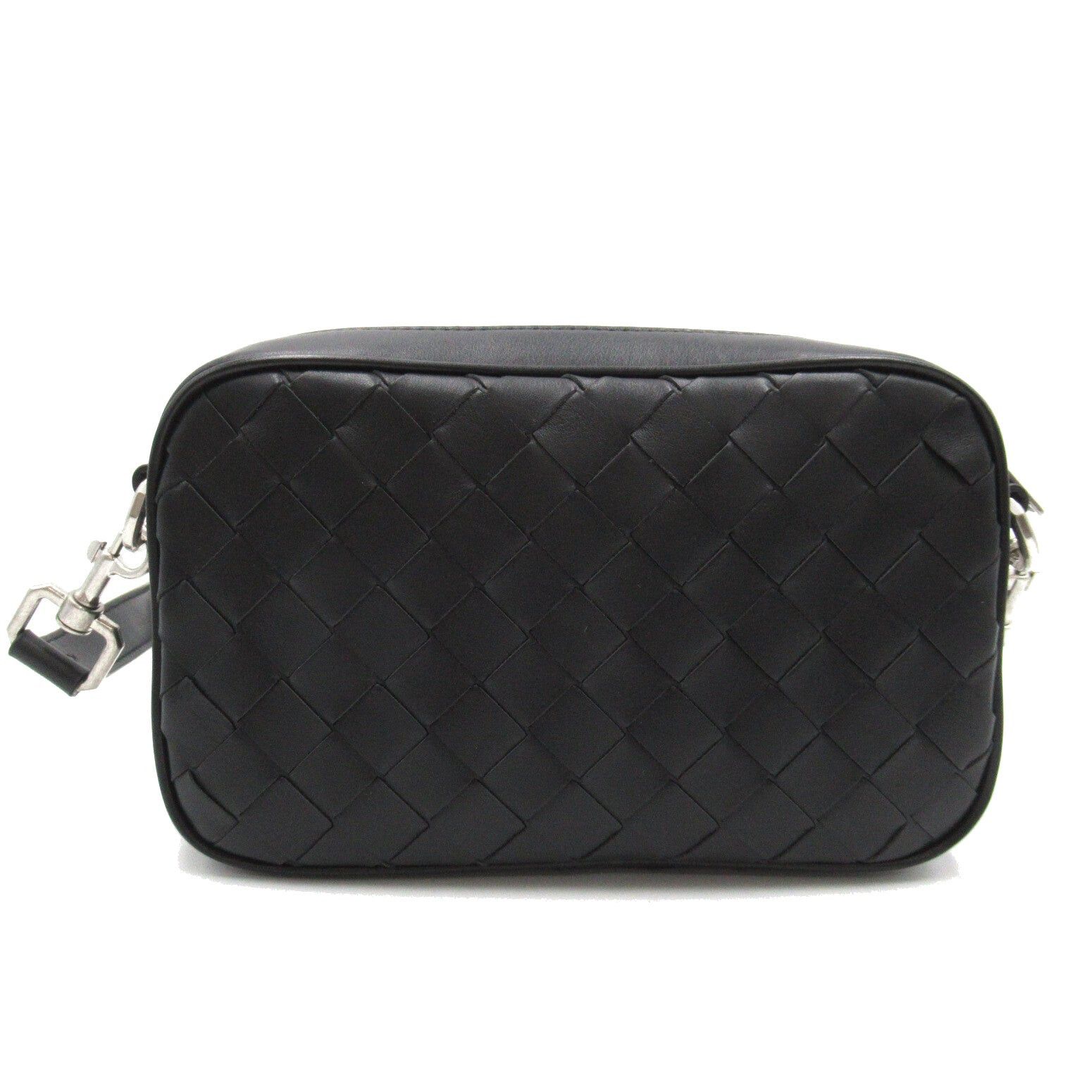 Bottega Veneta Bottega Veneta Mini Intrecciato Camera Bag Shoulder Calfskin (Cowhide) Black Size ONE SIZE - 2 Thumbnail
