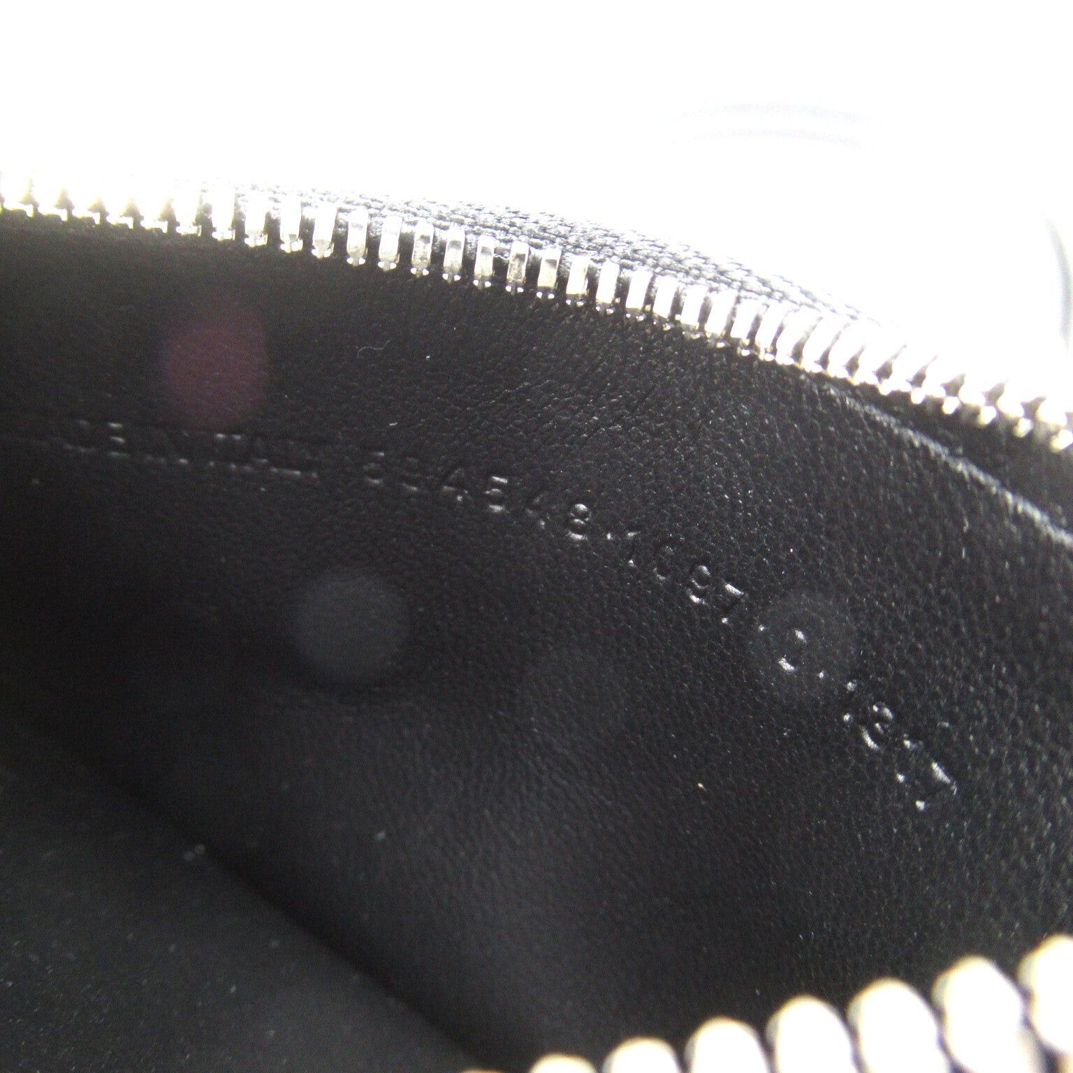 Balenciaga Balenciaga With Strap Key Ring Card Case Leather Black White Size ONE SIZE - 8 Thumbnail