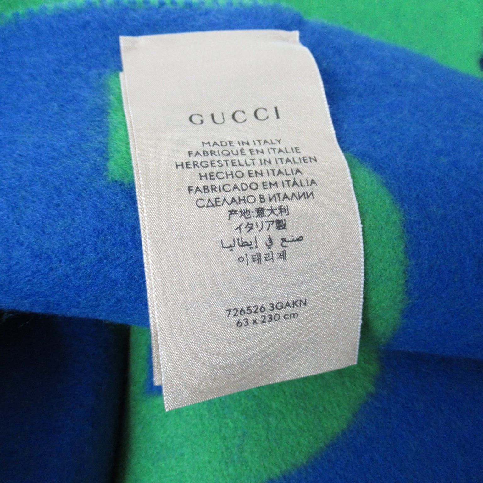 Gucci Gucci Scarf Wool Green Size ONE SIZE - 4 Thumbnail