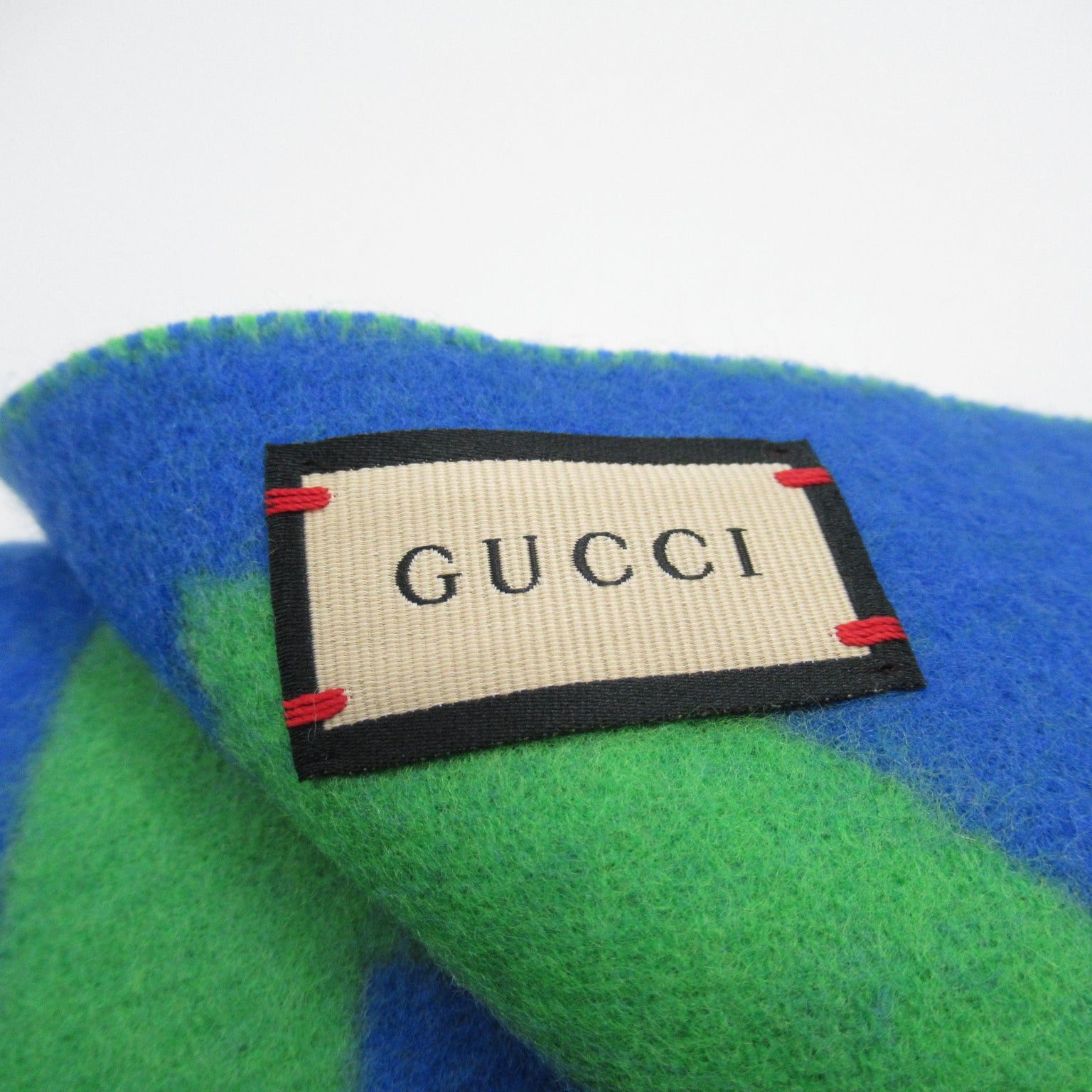 Gucci Gucci Scarf Wool Green Size ONE SIZE - 3 Thumbnail