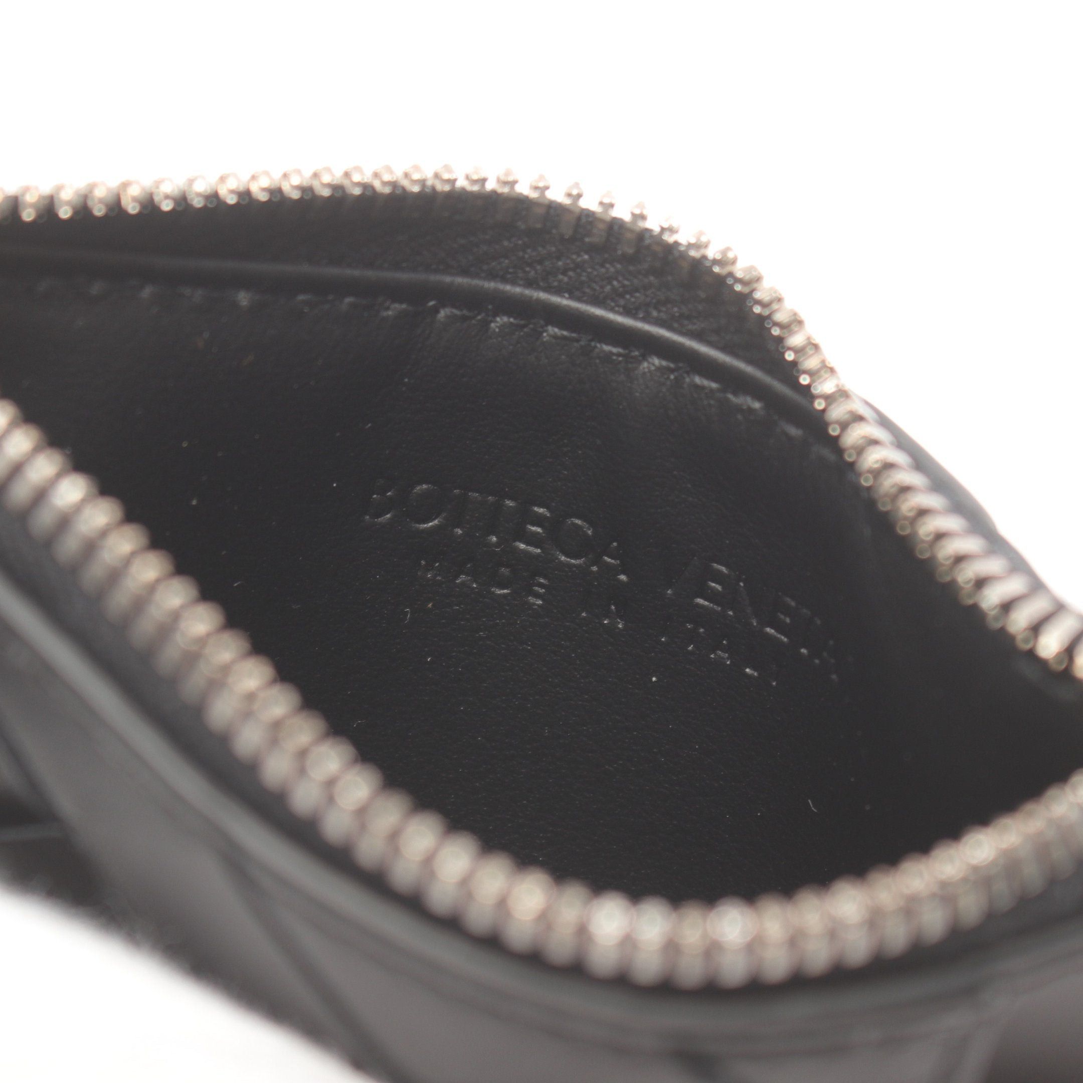Bottega Veneta Bottega Veneta Intrecciato Card Case Coin Purse Leather Black Size ONE SIZE - 4 Thumbnail