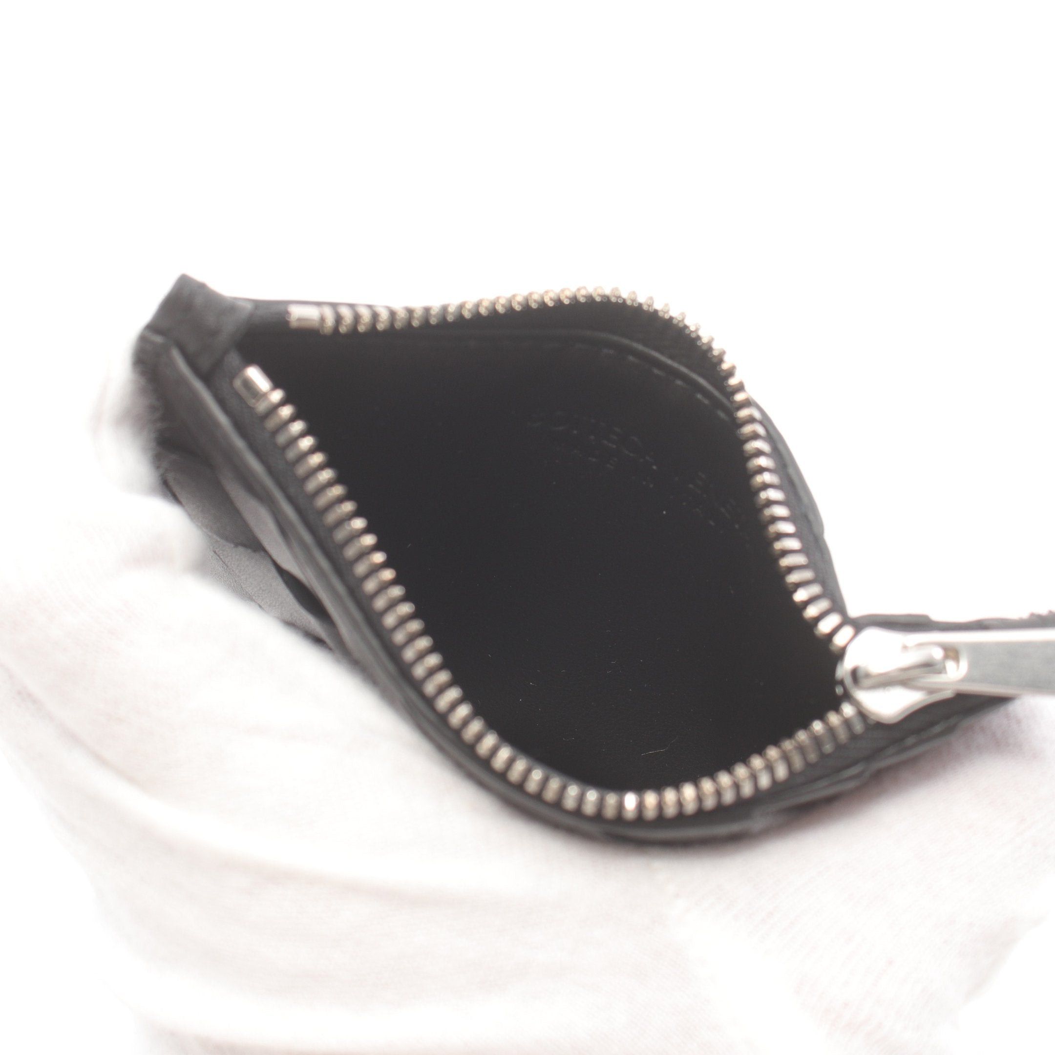 Bottega Veneta Bottega Veneta Intrecciato Card Case Coin Purse Leather Black Size ONE SIZE - 3 Thumbnail