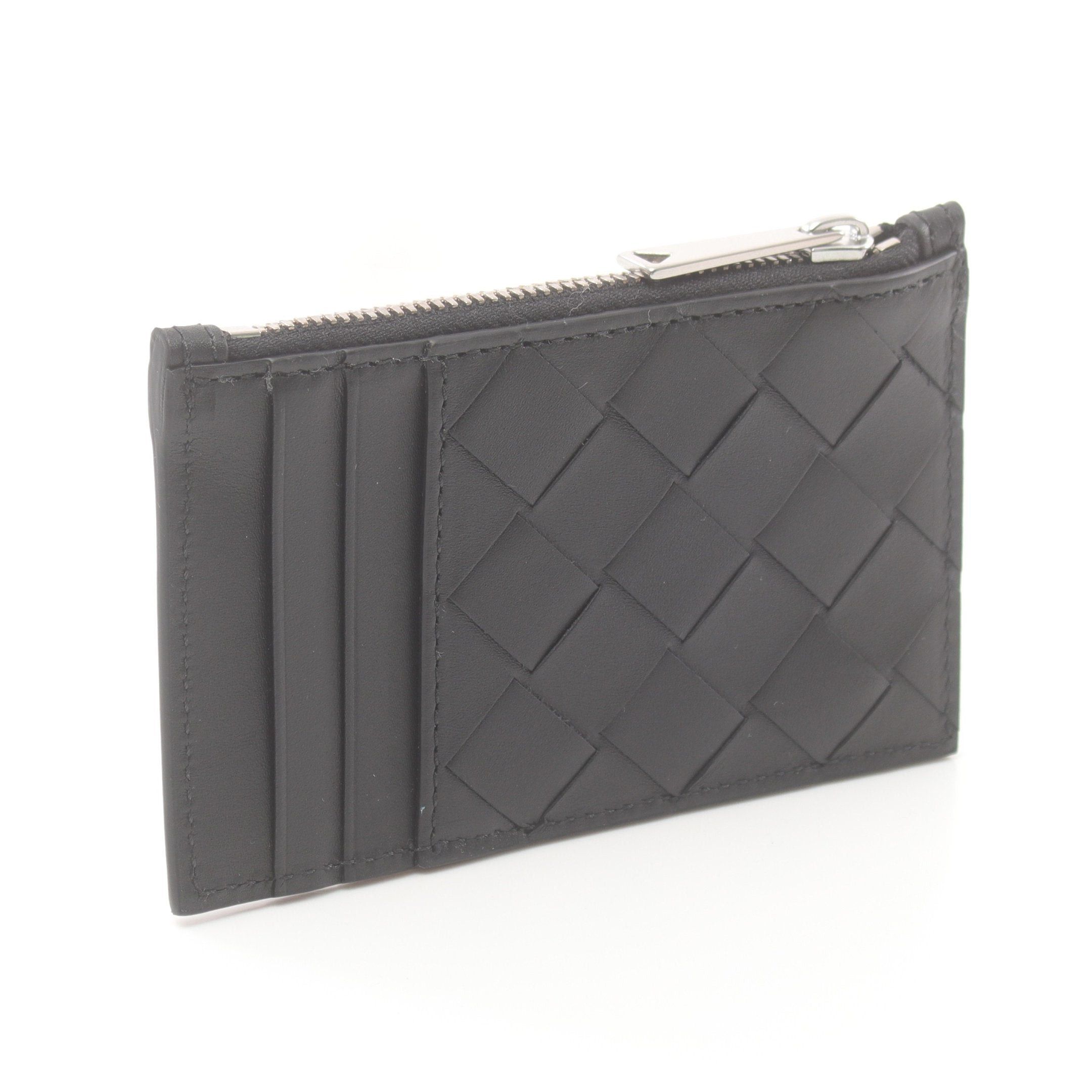 Bottega Veneta Bottega Veneta Intrecciato Card Case Coin Purse Leather Black Size ONE SIZE - 2 Thumbnail