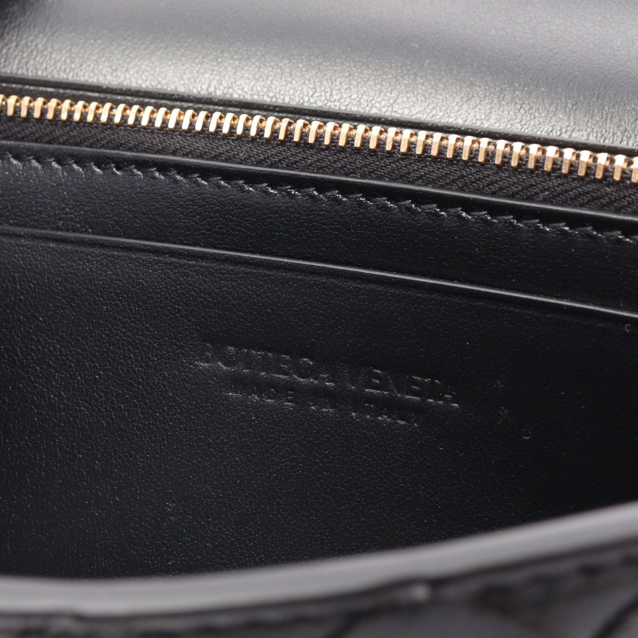 Bottega Veneta Bottega Veneta Intrecciato Bi-Fold Long Wallet Leather Black Size ONE SIZE - 4 Thumbnail