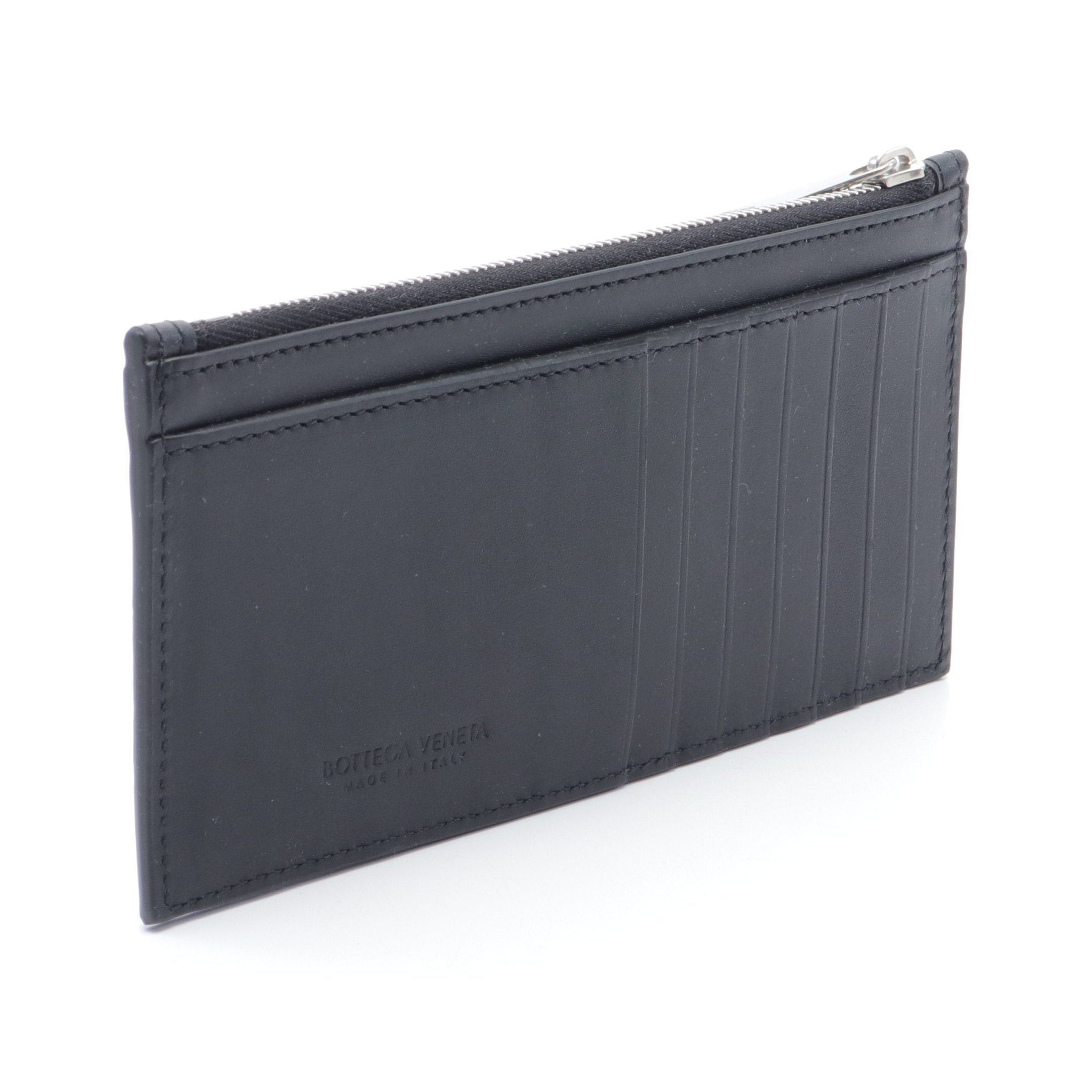 Bottega Veneta Bottega Veneta Intrecciato Fragment Case Card Coin Purse Leather Black Size ONE SIZE - 2 Thumbnail