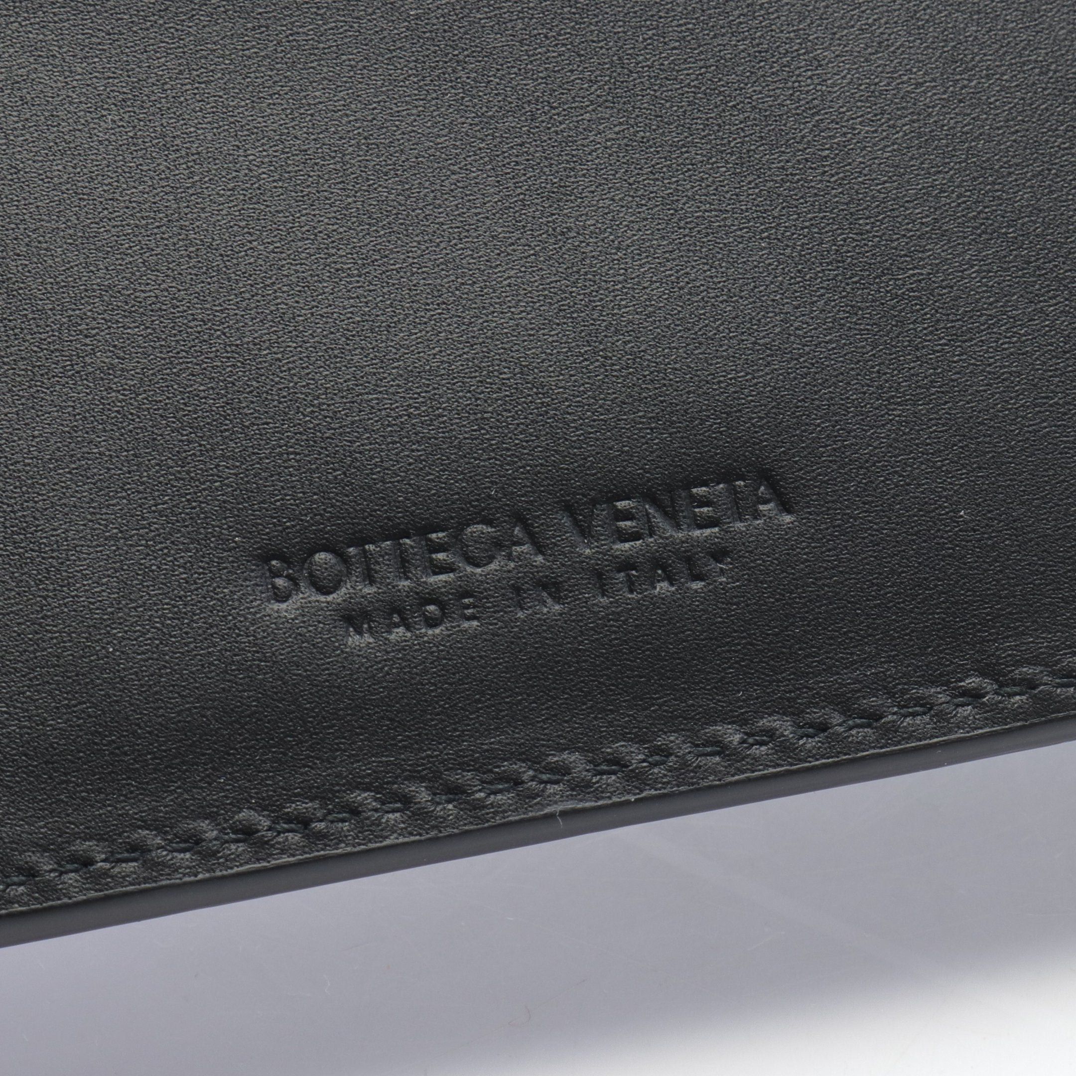 Bottega Veneta Bottega Veneta Intrecciato Fragment Case Card Coin Purse Leather Black Size ONE SIZE - 4 Thumbnail