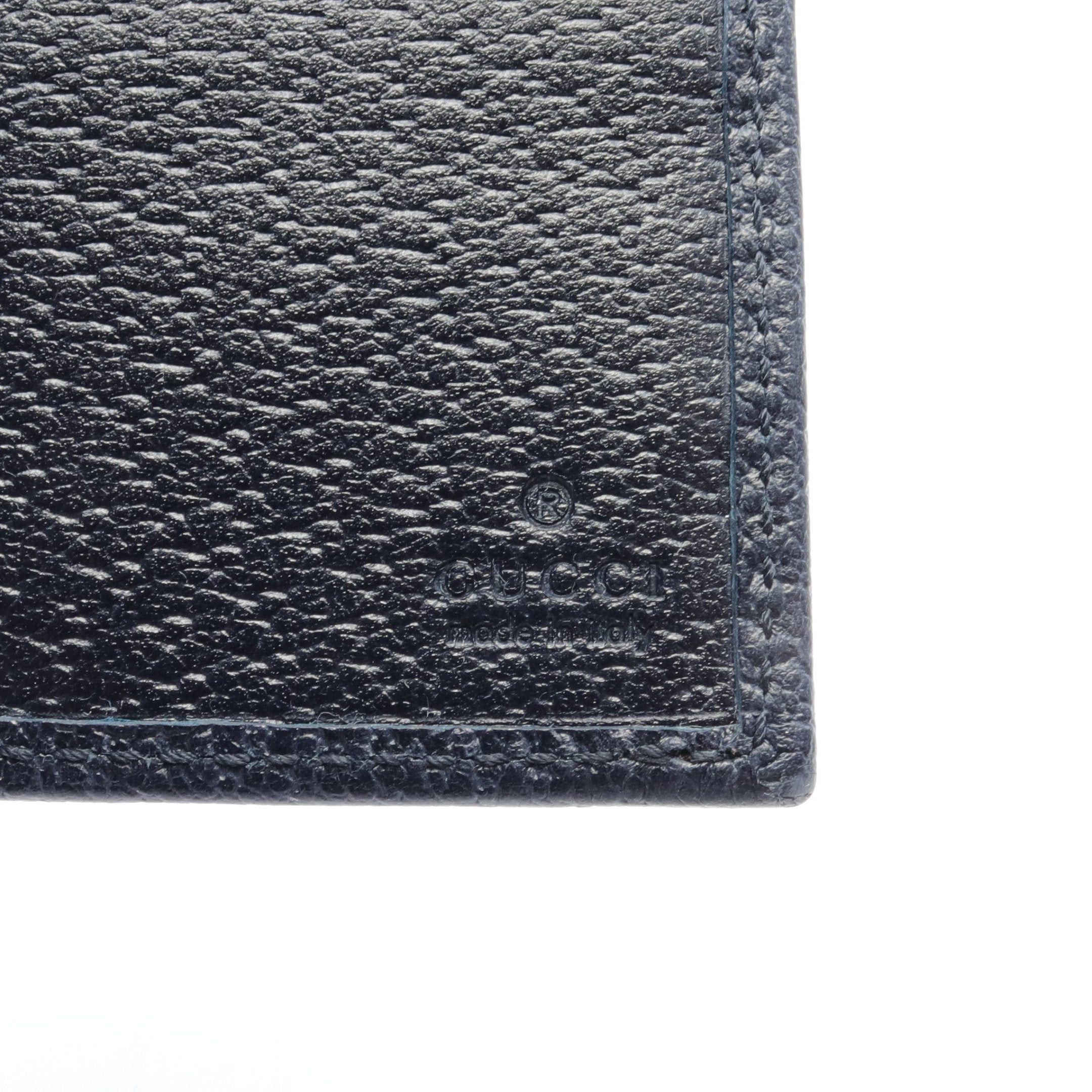 Gucci Gucci Ophidia Gg Supreme Sherry Line Bi-Fold Wallet Leather Navy Beige Red Size ONE SIZE - 4 Thumbnail