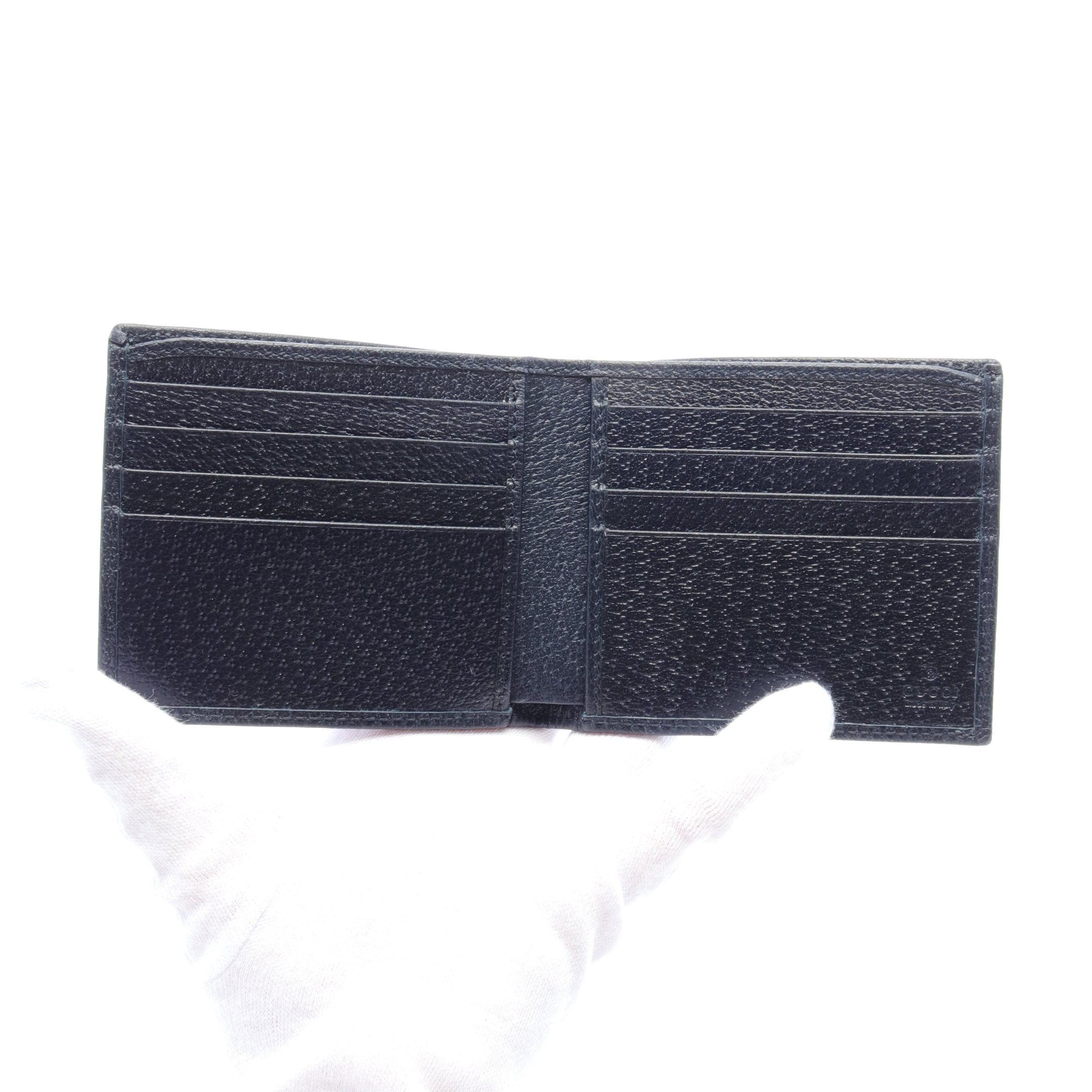 Gucci Gucci Ophidia Gg Supreme Sherry Line Bi-Fold Wallet Leather Navy Beige Red Size ONE SIZE - 3 Thumbnail