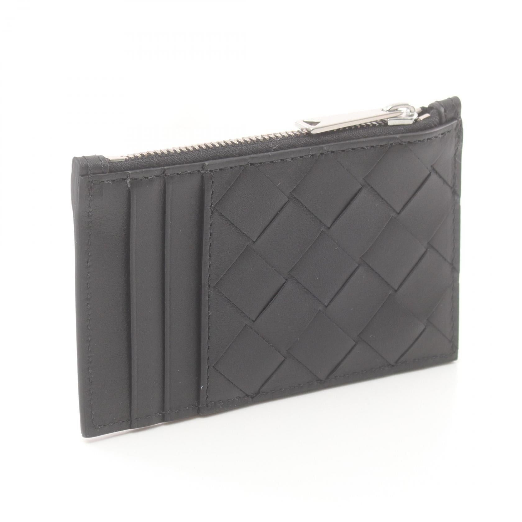 Bottega Veneta Bottega Veneta Intrecciato Coin Purse Leather Black Size ONE SIZE - 2 Thumbnail