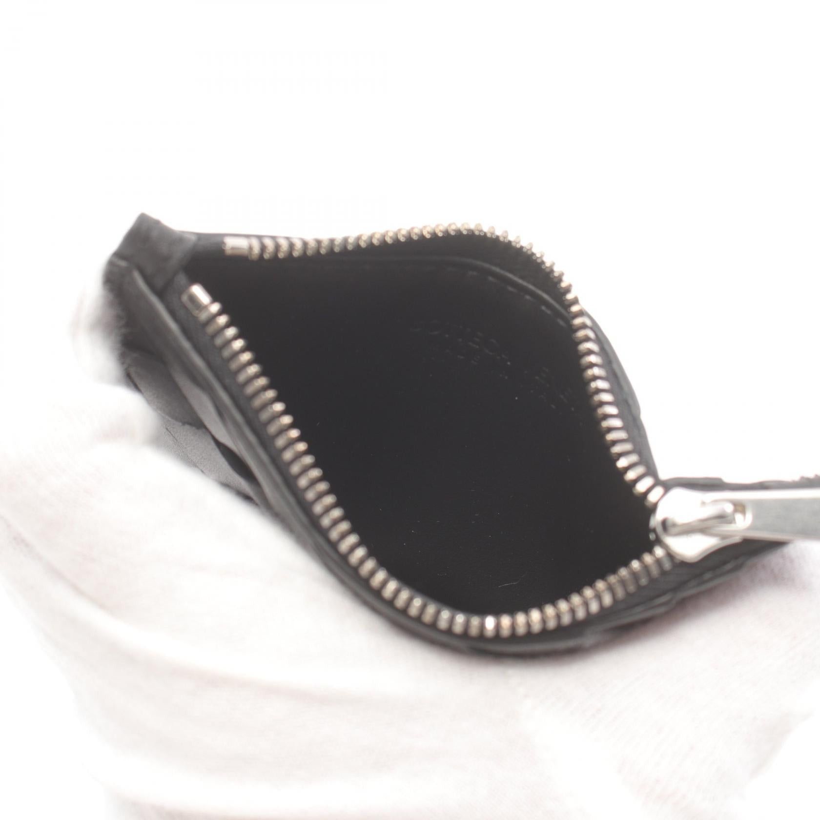 Bottega Veneta Bottega Veneta Intrecciato Coin Purse Leather Black Size ONE SIZE - 3 Thumbnail