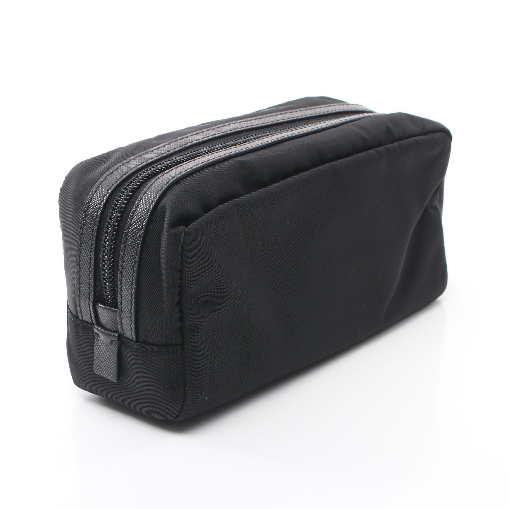 Prada Prada Triangle Logo Pouch Nylon Black Size ONE SIZE - 2 Thumbnail