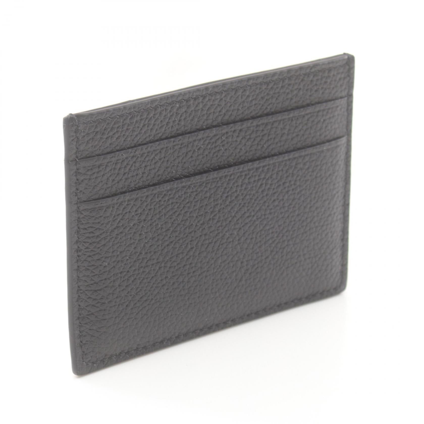 Balenciaga Balenciaga Card Case Leather Black Size ONE SIZE - 2 Thumbnail