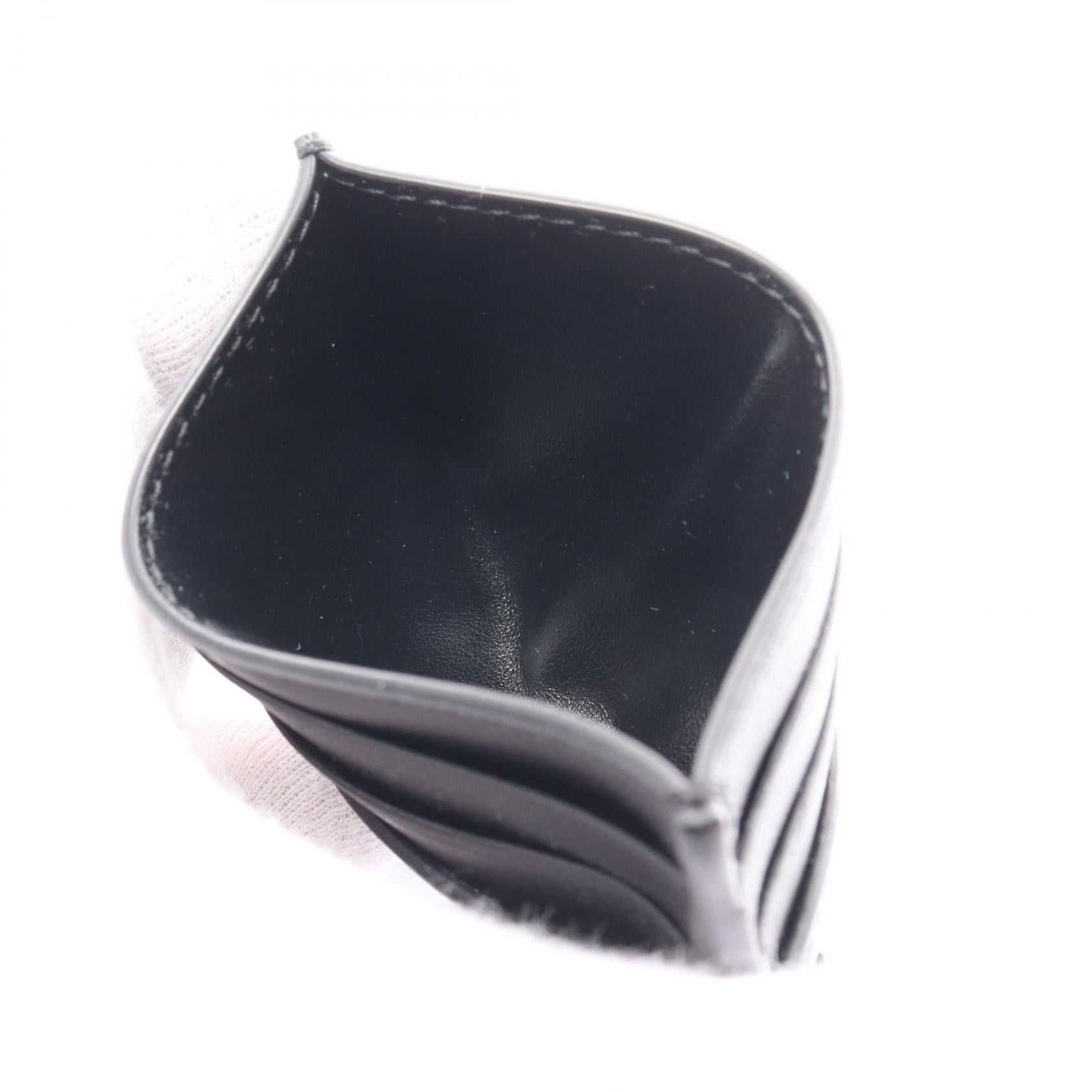 Bottega Veneta Bottega Veneta Intrecciato Card Case Leather Black Size ONE SIZE - 3 Thumbnail