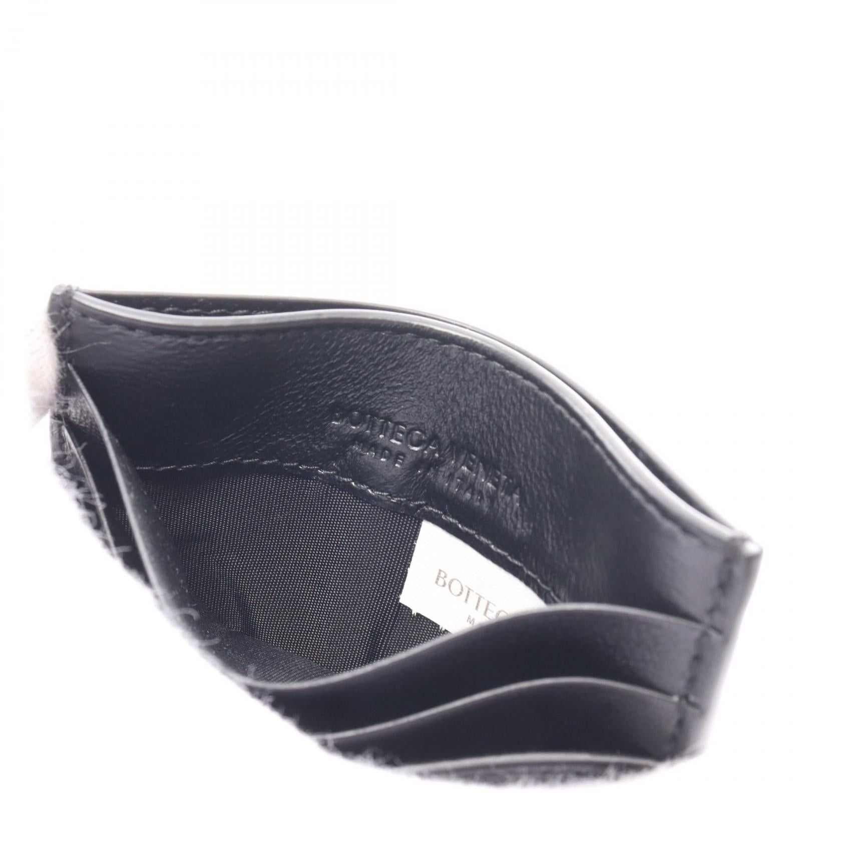 Bottega Veneta Bottega Veneta Intrecciato Card Case Leather Black Size ONE SIZE - 4 Thumbnail