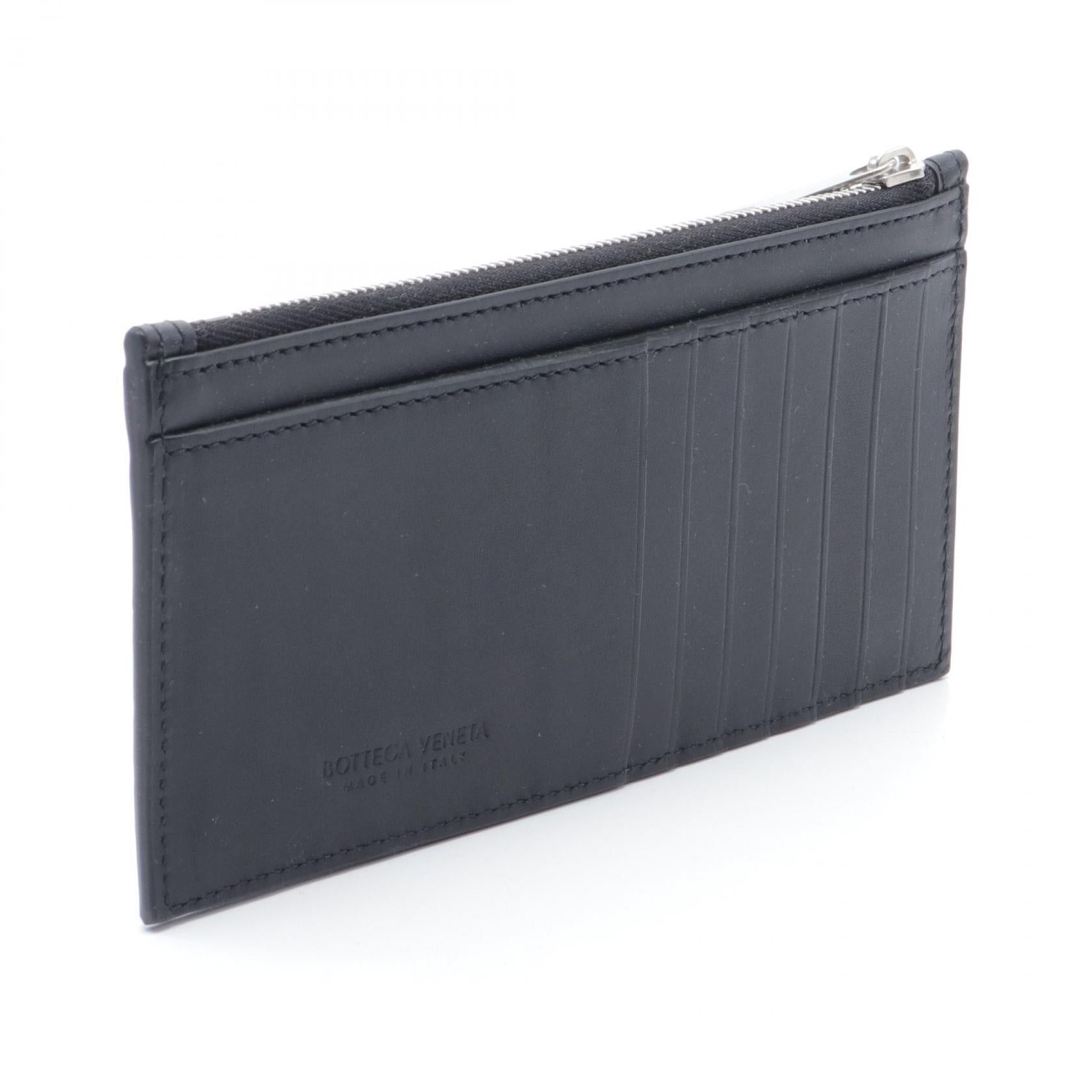 Bottega Veneta Bottega Veneta Intrecciato Coin Purse Leather Black Size ONE SIZE - 2 Thumbnail