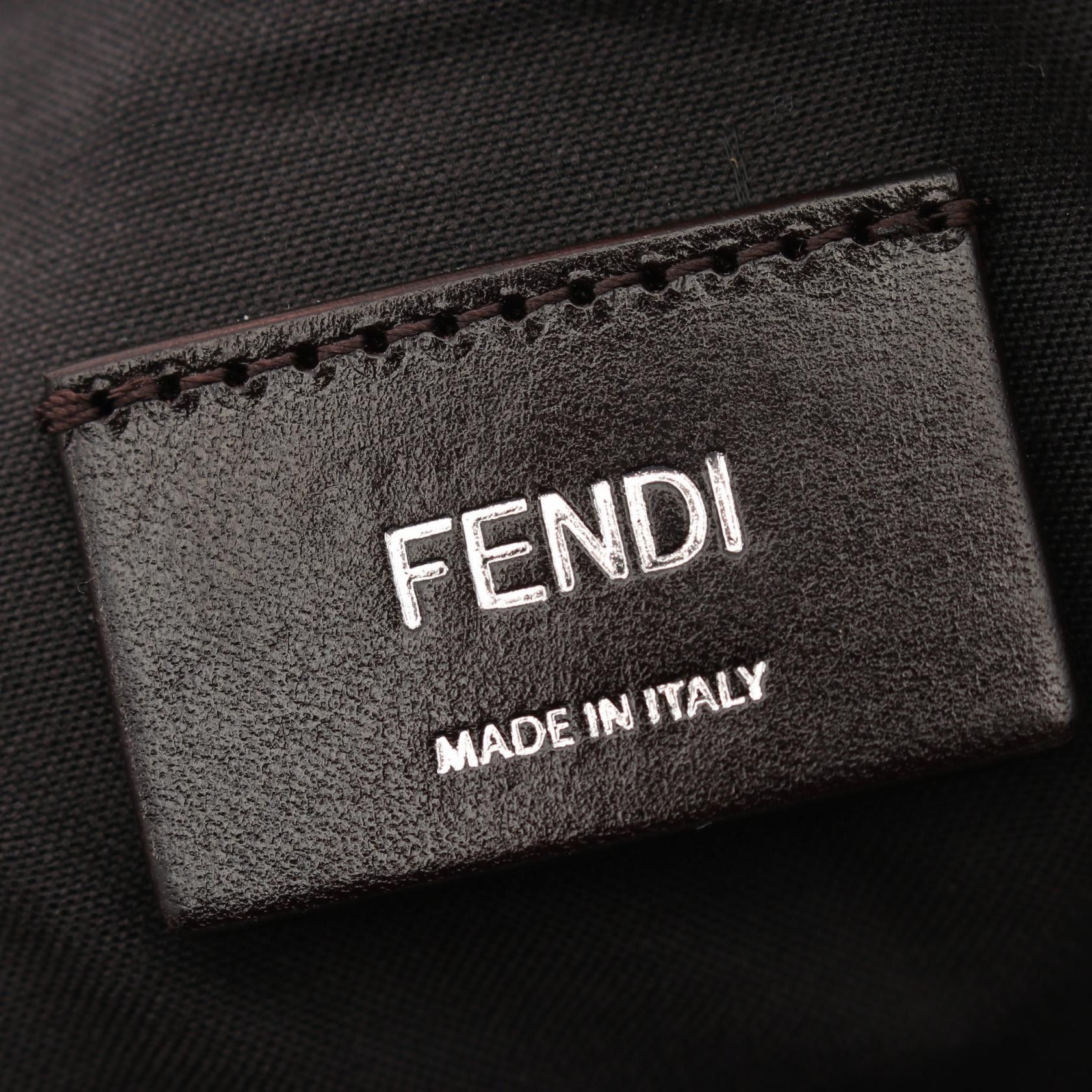 Fendi Fendi Zucca Boston Bag Coated Canvas Leather Brown Black Size ONE SIZE - 4 Thumbnail