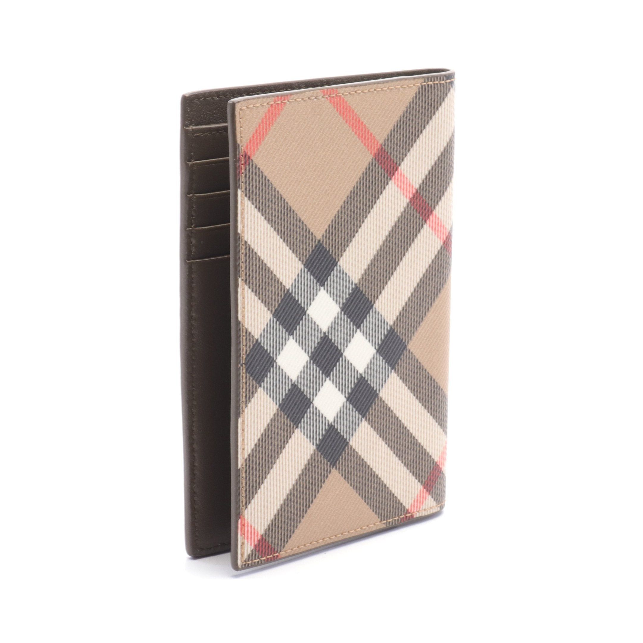 Burberry Burberry Check Passport Case Card Beige Black Multicolor Size ONE SIZE - 2 Thumbnail