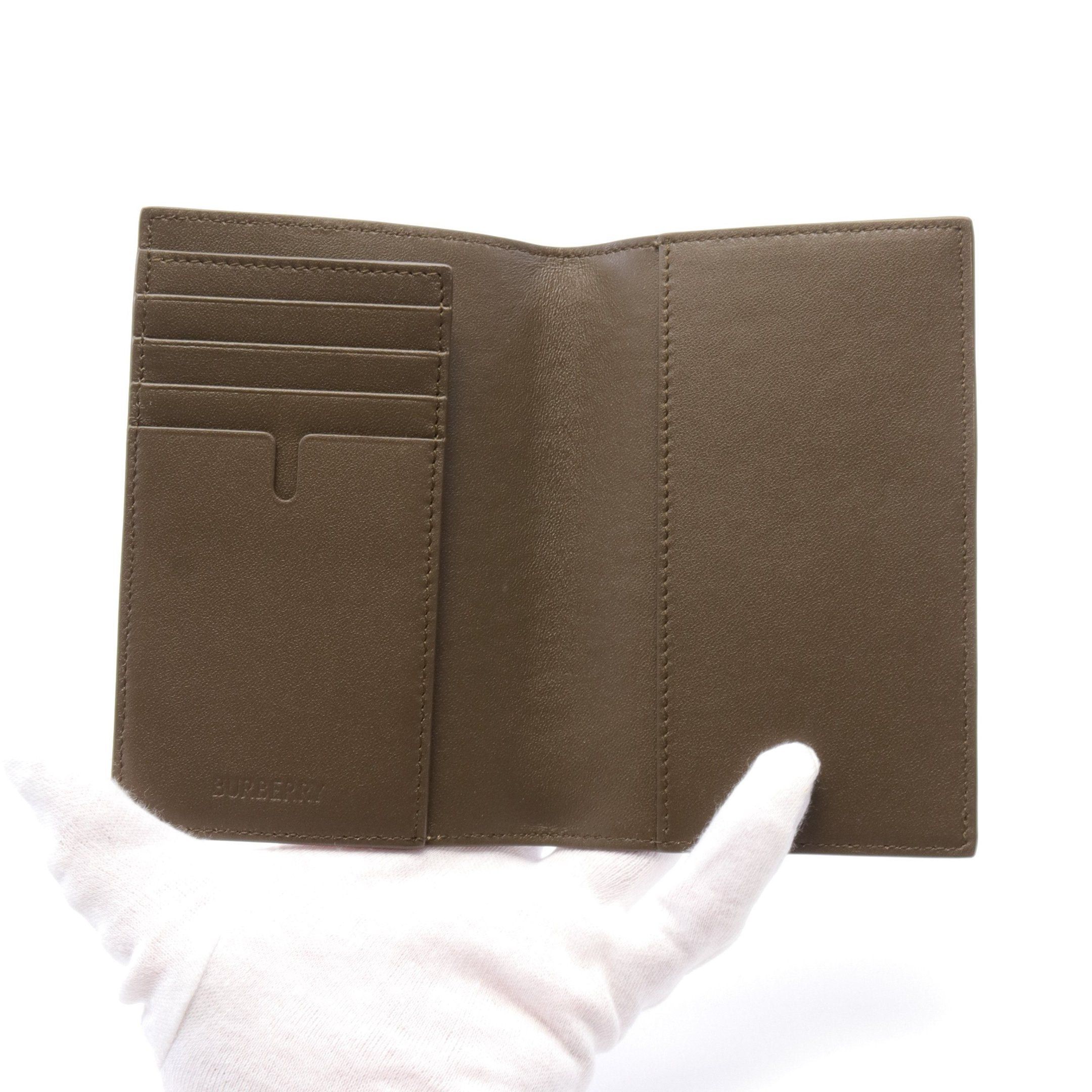 Burberry Burberry Check Passport Case Card Beige Black Multicolor Size ONE SIZE - 3 Thumbnail