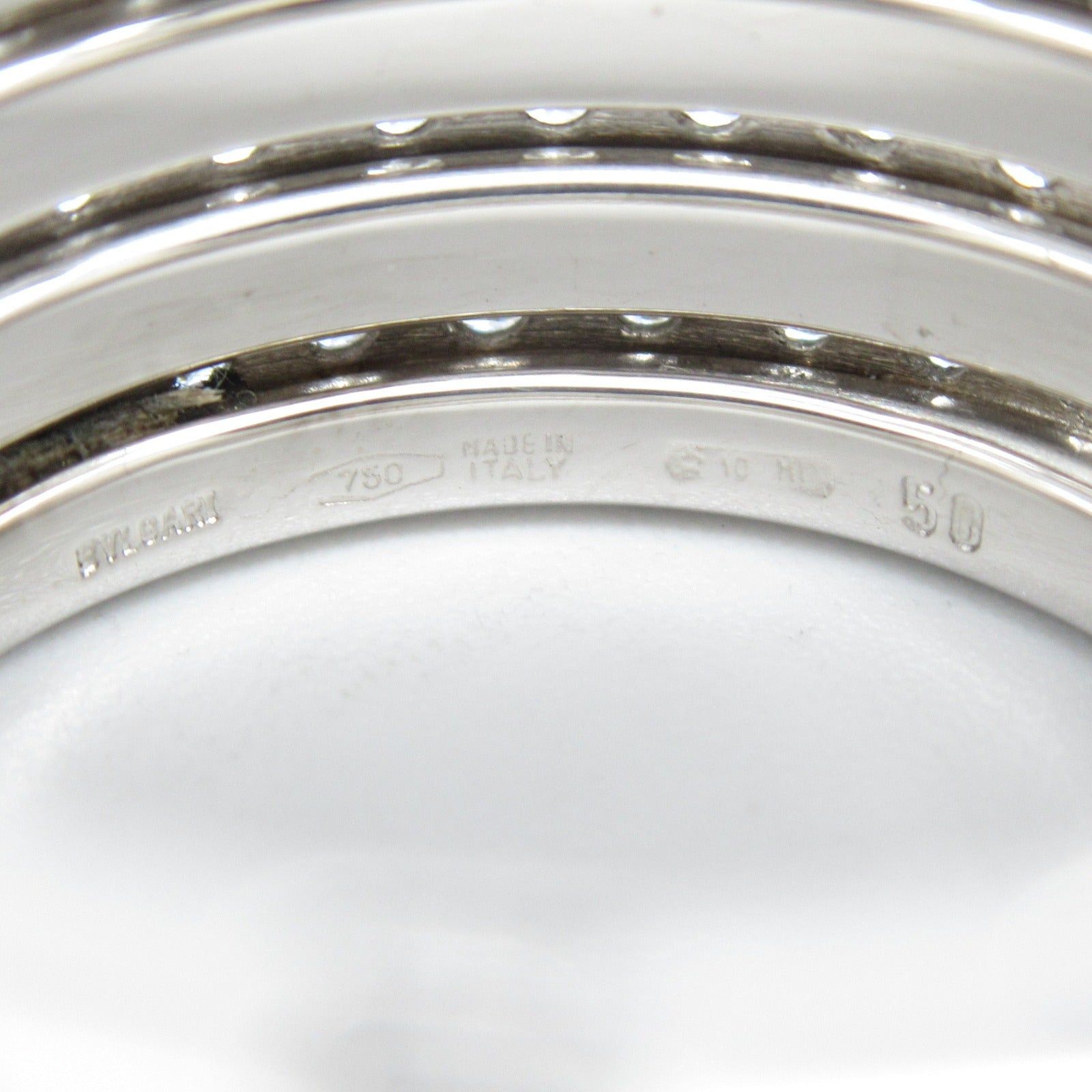 Bvlgari Bvlgari B Zero One Diamond Ring K18Wg (White Gold) Clear Size ONE SIZE - 4 Thumbnail