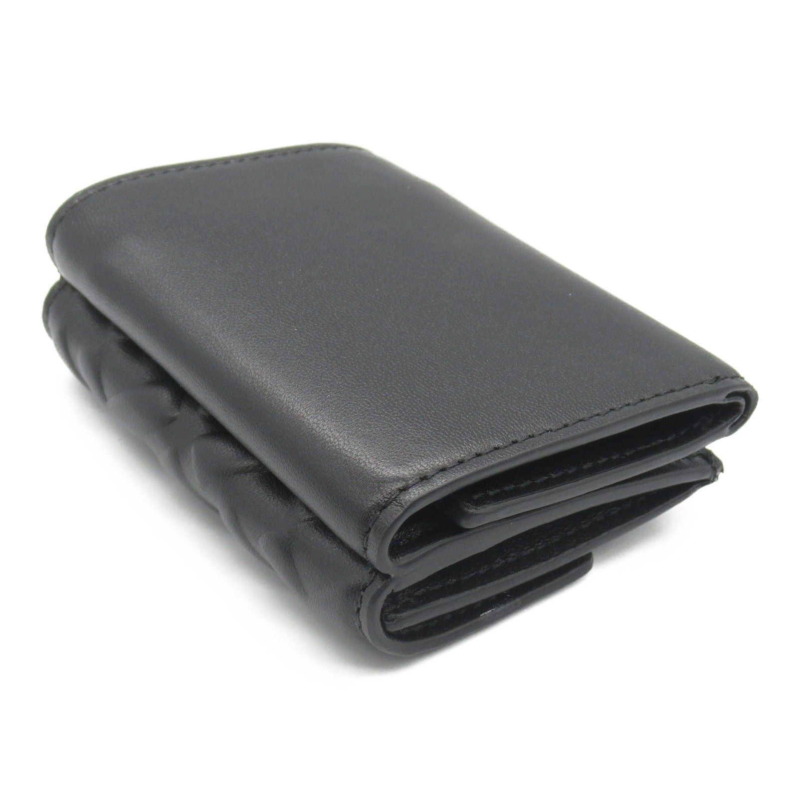 Fendi Fendi Tri-Fold Wallet Trifold Leather Black Size ONE SIZE - 4 Thumbnail