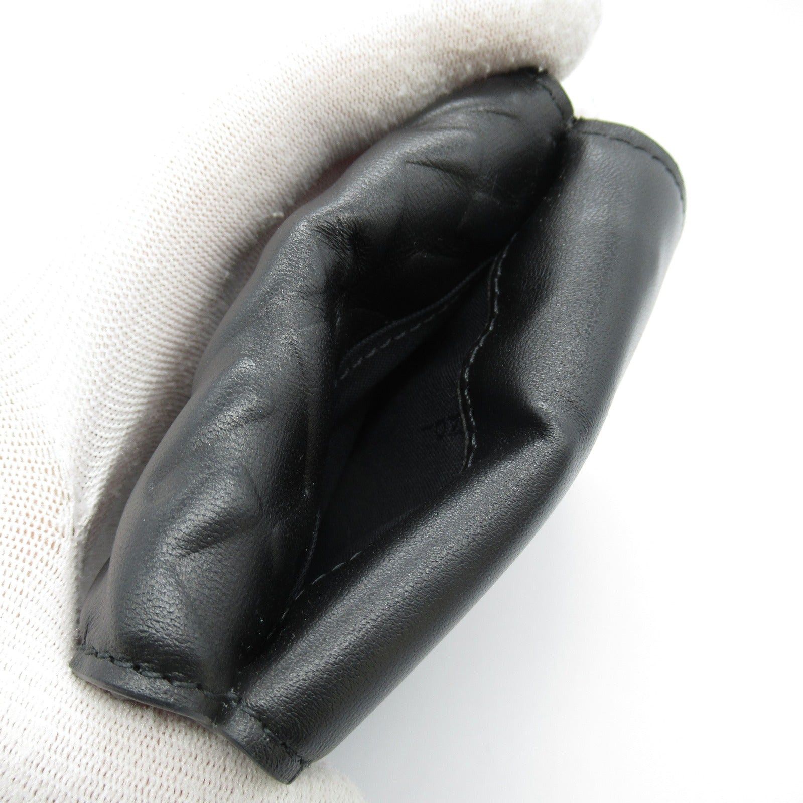Fendi Fendi Tri-Fold Wallet Trifold Leather Black Size ONE SIZE - 9 Thumbnail
