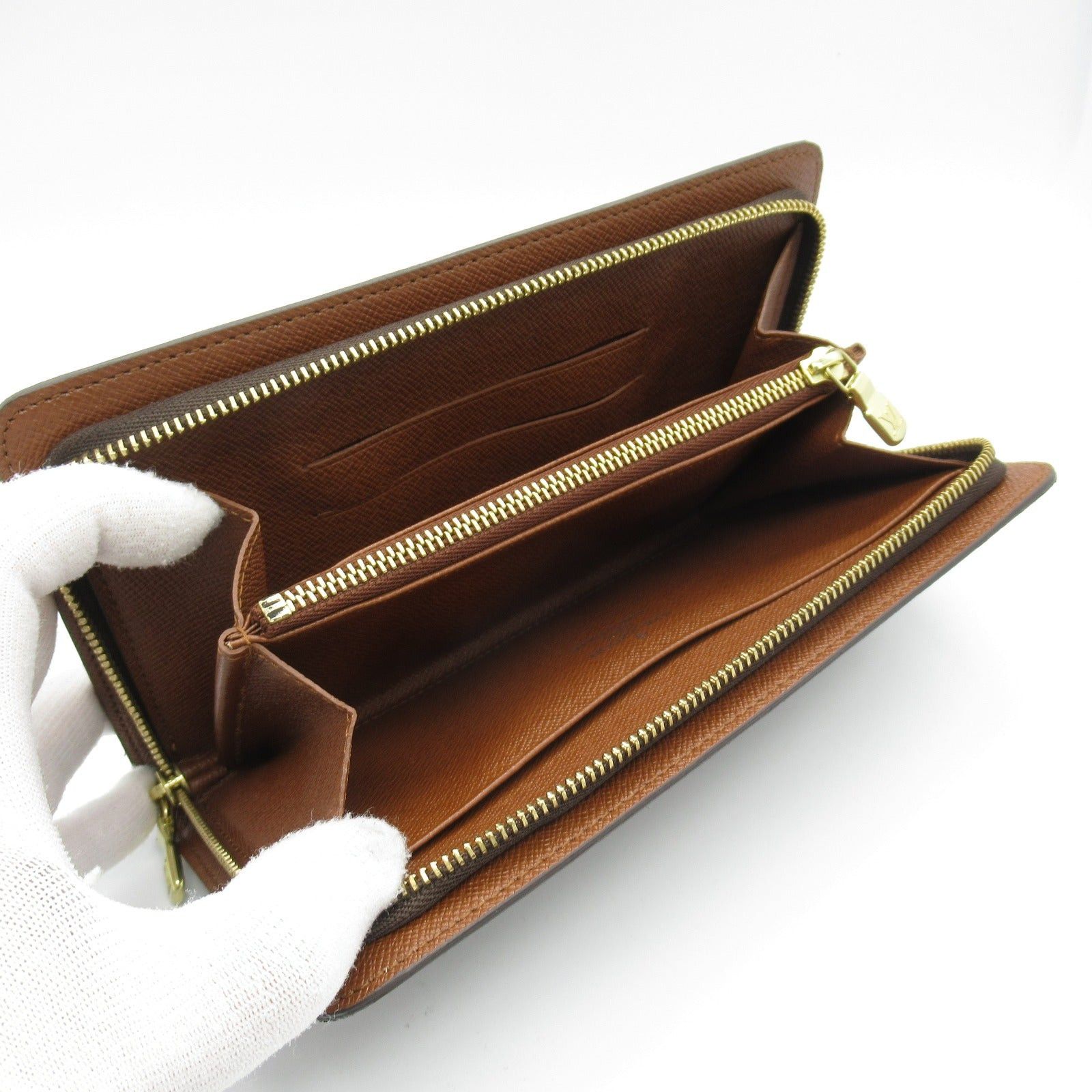 Louis Vuitton Louis Vuitton Portmonesip Round Long Wallet Zipper Coated Canvas Monogram Brown Size ONE SIZE - 5 Thumbnail